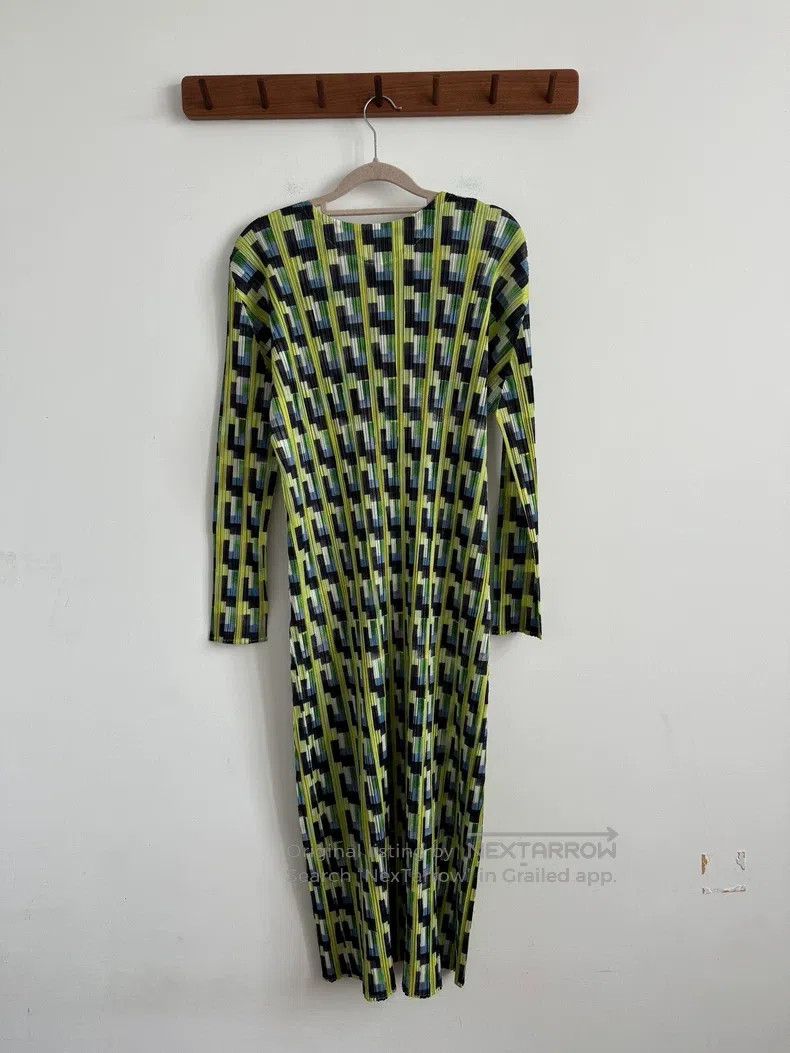 Issey Miyake Issey Miyake Green Dress Size XL / US 12-14 / IT 48-50 - 2 Thumbnail