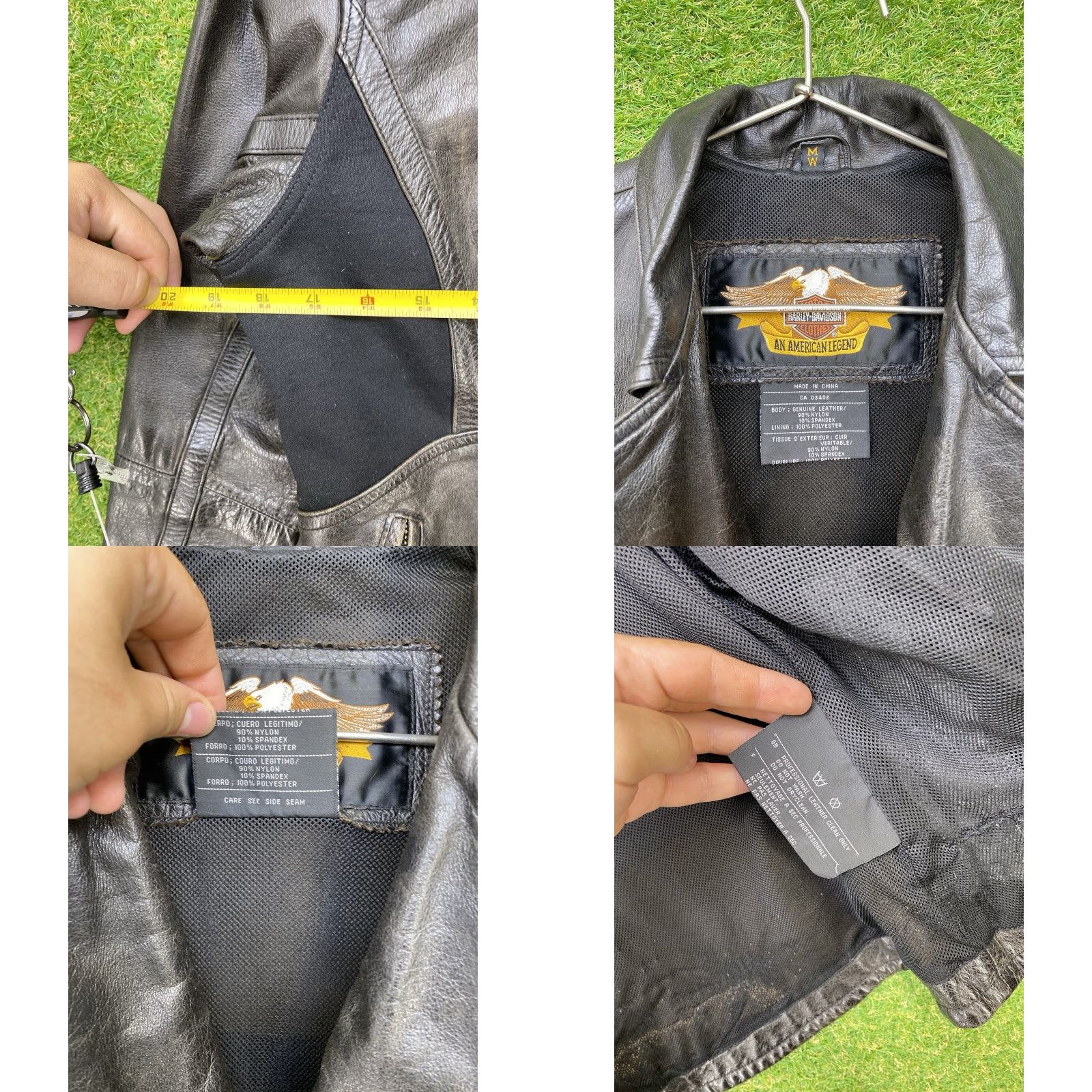 Harley Davidson Harley-Davidson Leather Jacket Women’s M Black Motorcycle Skull Wing Embroidered Logo Zipper Full Zip 90s Bohemian Streetwear Jacket Size M / US 6-8 / IT 42-44 - 8 Thumbnail