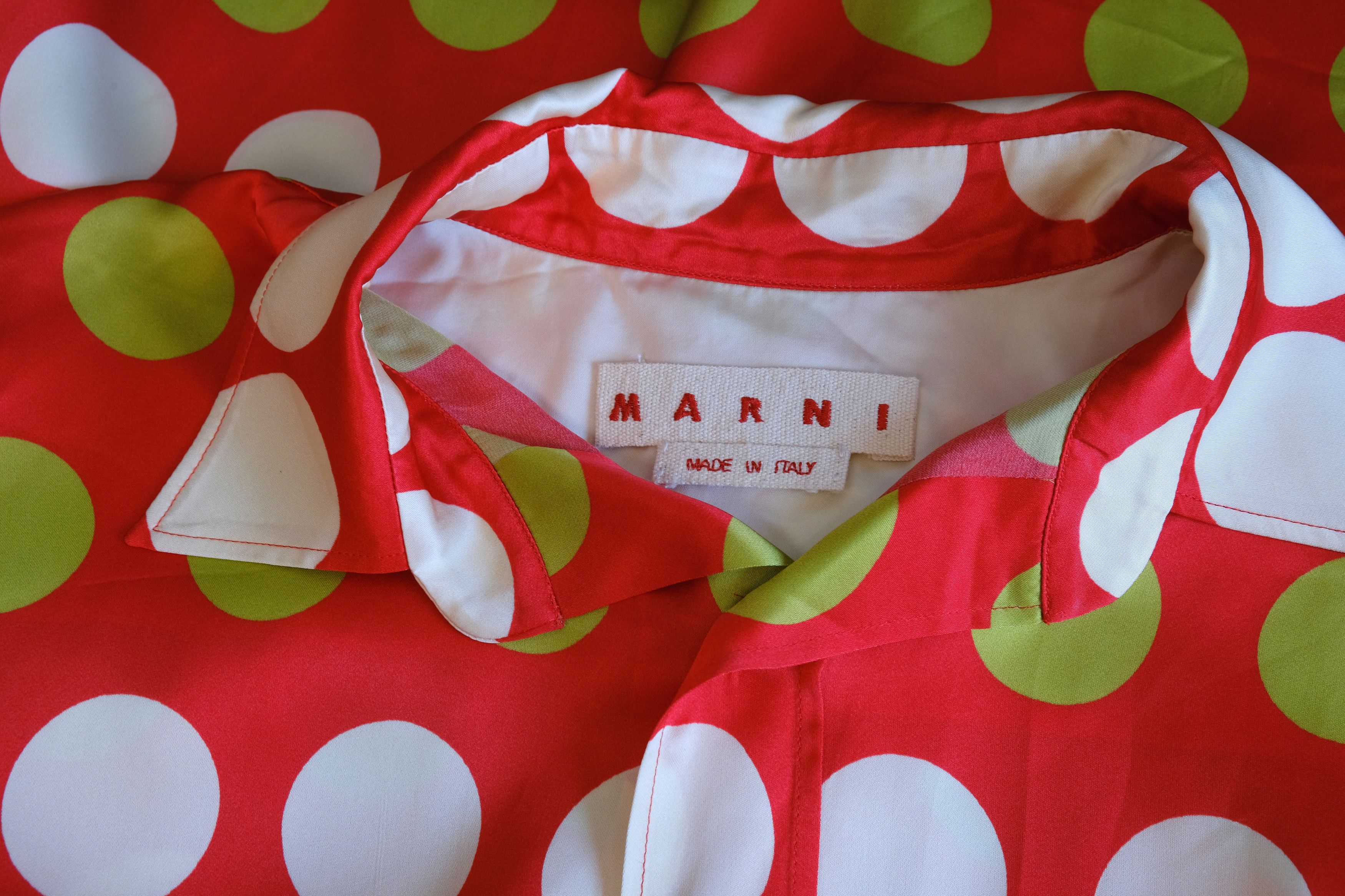 Marni Marni Polka Dot Print Long Sleeve Shirt Size US M / EU 48-50 / 2 - 3 Thumbnail