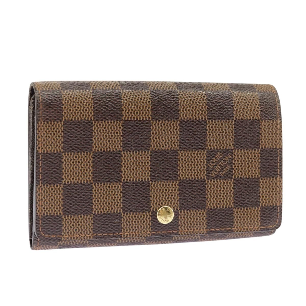 Louis Vuitton Porte-Monnaie Brown Canvas Wallet (Pre-Owned) Size ONE SIZE - 1 Thumbnail