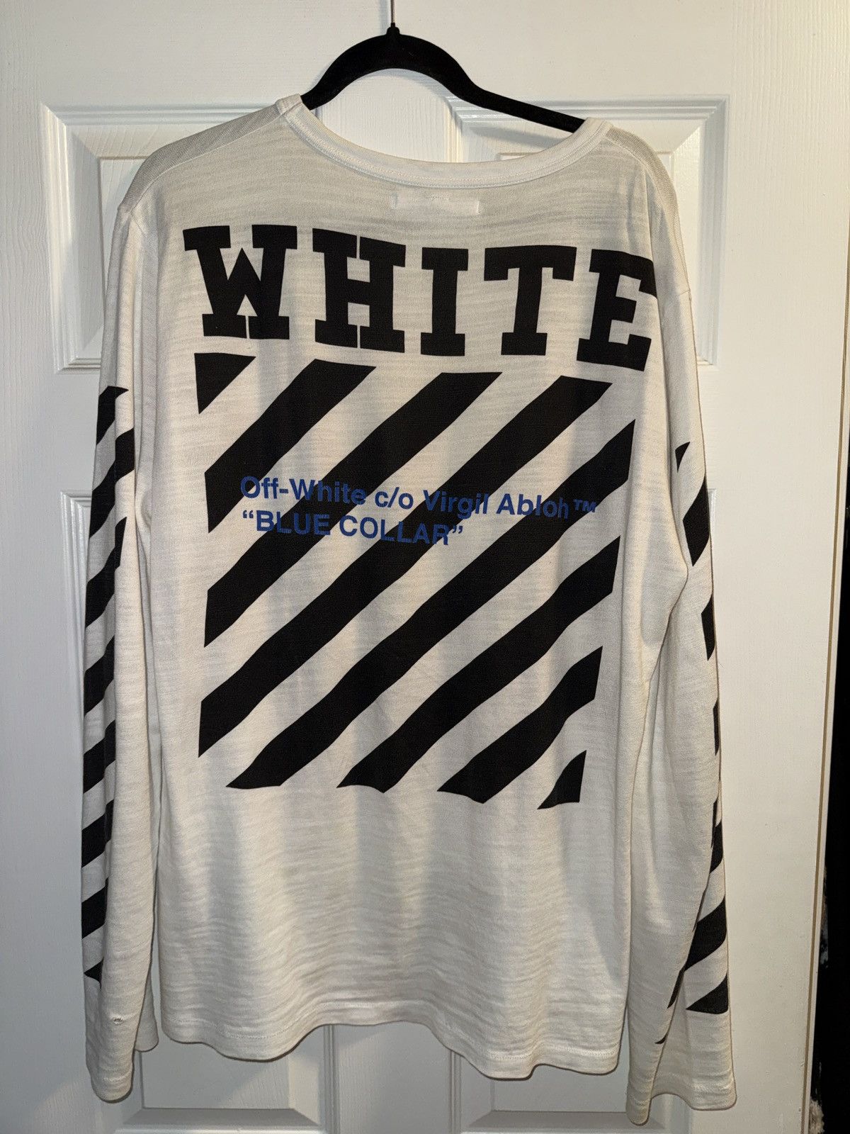Off-White Off white long t-shirt blue collab Size US L / EU 52-54 / 3 - 2 Thumbnail
