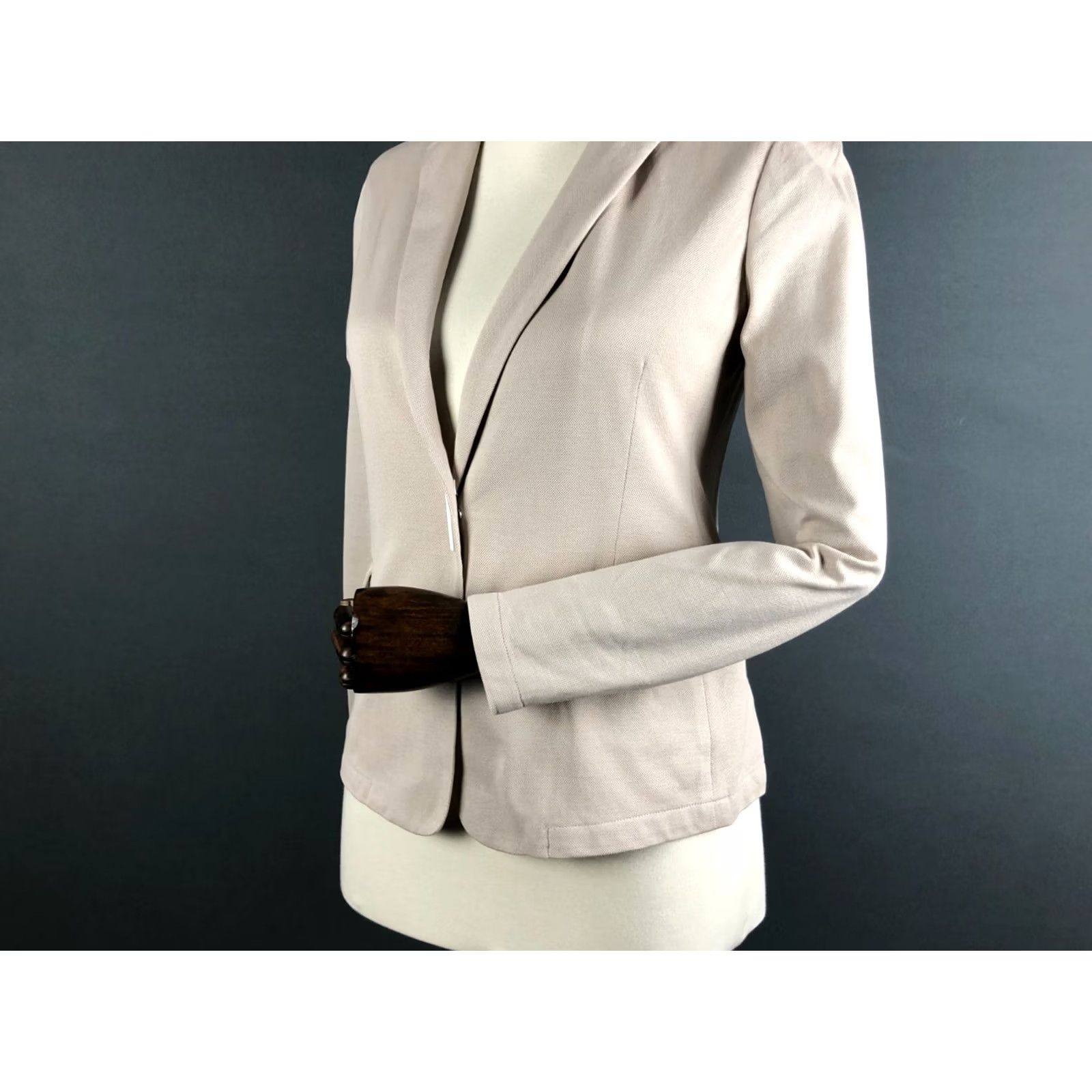 Fabiana Filippi Fabiana Filippi Blazer Shirt Women S Beige Cotton Size S / US 4 / IT 40 - 6 Thumbnail