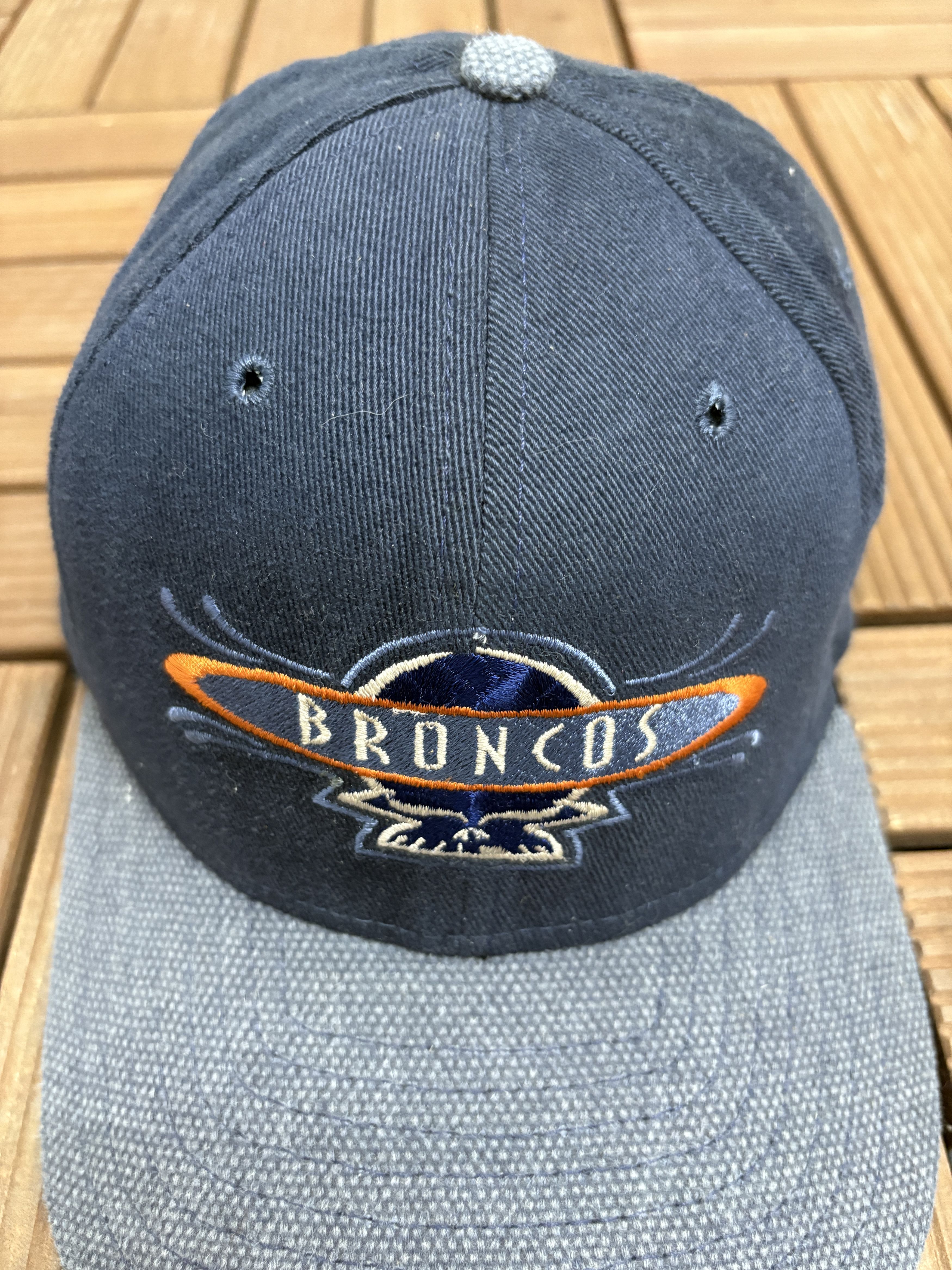Vintage Denver Broncos Vintage Made in USA Blue Snap Back Hat Size ONE SIZE - 3 Thumbnail