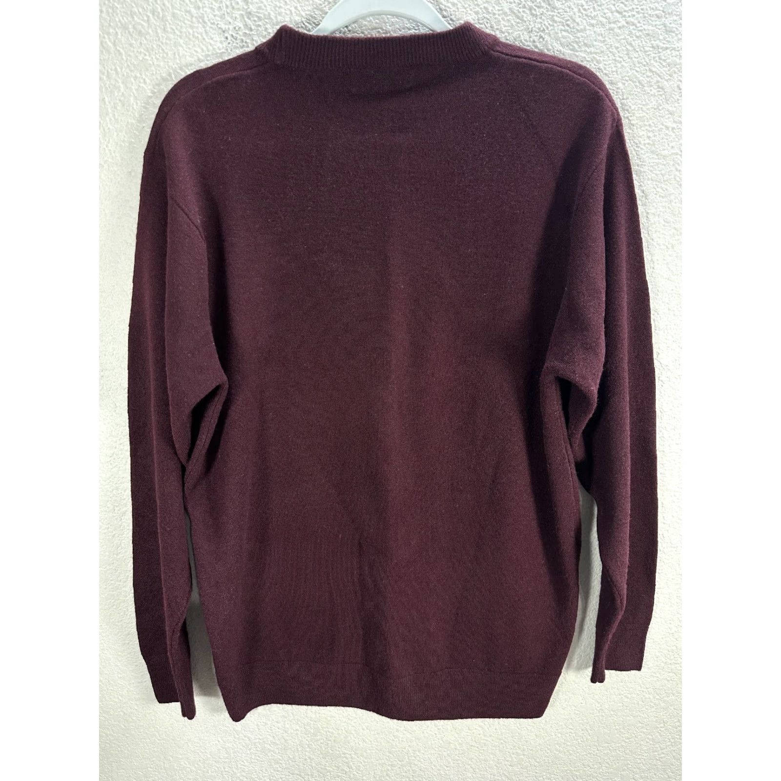 Polo Ralph Lauren VINTAGE Polo Ralph Lauren Sweater Pullover 100% Cashmere Maroon Burgundy L Mens Crew Neck Pullover Sweater Size US L / EU 52-54 / 3 - 4 Thumbnail