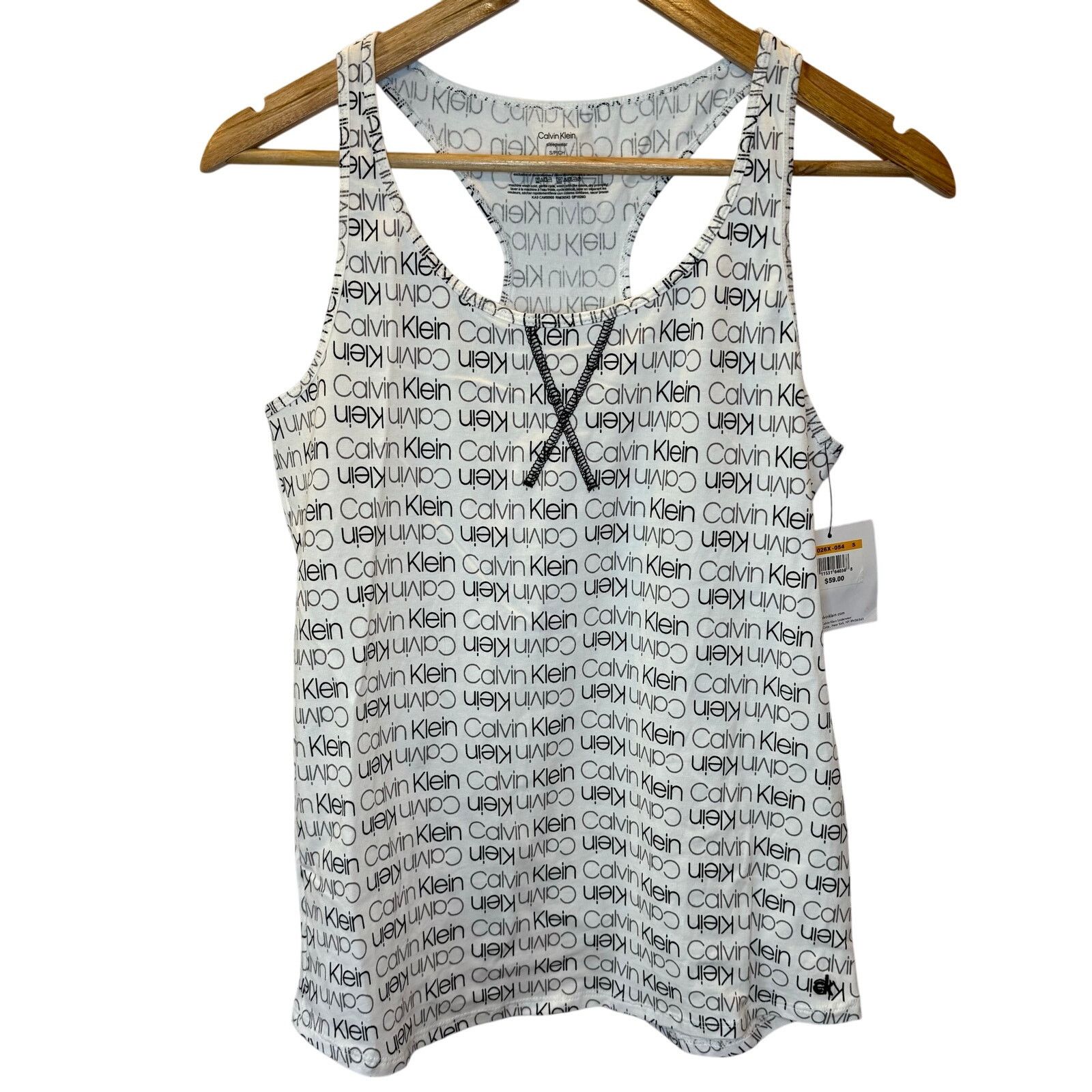 Calvin Klein Calvin Klein Sleep Tank S Womens Printed Racerback Comfy Size S / US 4 / IT 40 - 1 Thumbnail