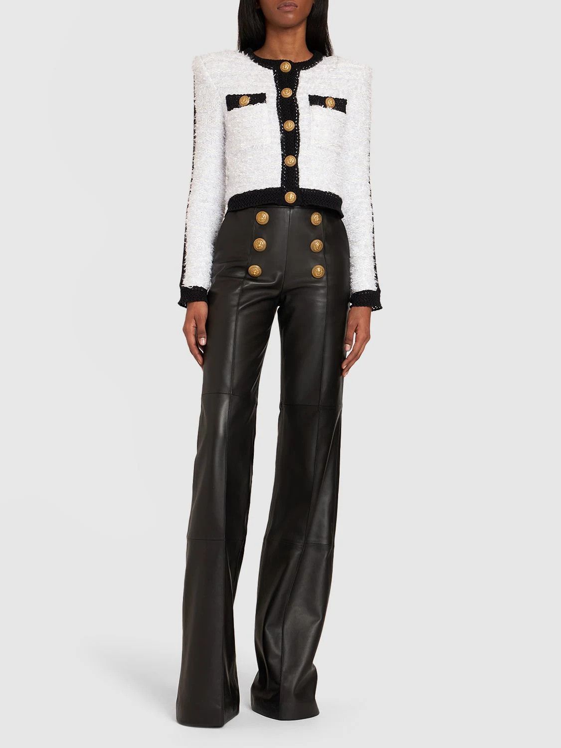 Balmain o1w1db10624 Jacket in White Size XXS / US 00 / IT 34 - 2 Thumbnail