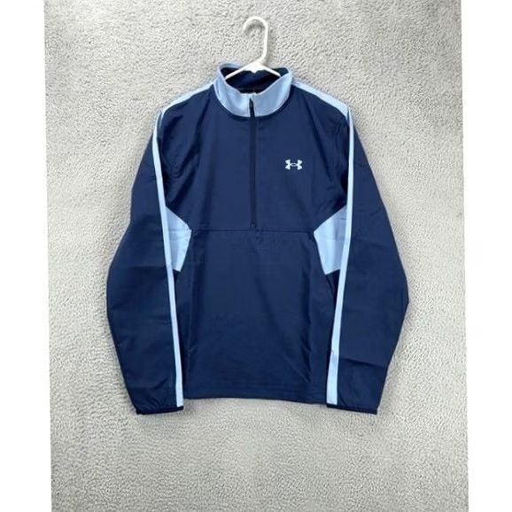 Under Armour Under Armour Jacket Mens M Storm Windstrike Blue Golf Pullover Zip 1/4 NEW A3 Size US M / EU 48-50 / 2 - 3 Thumbnail