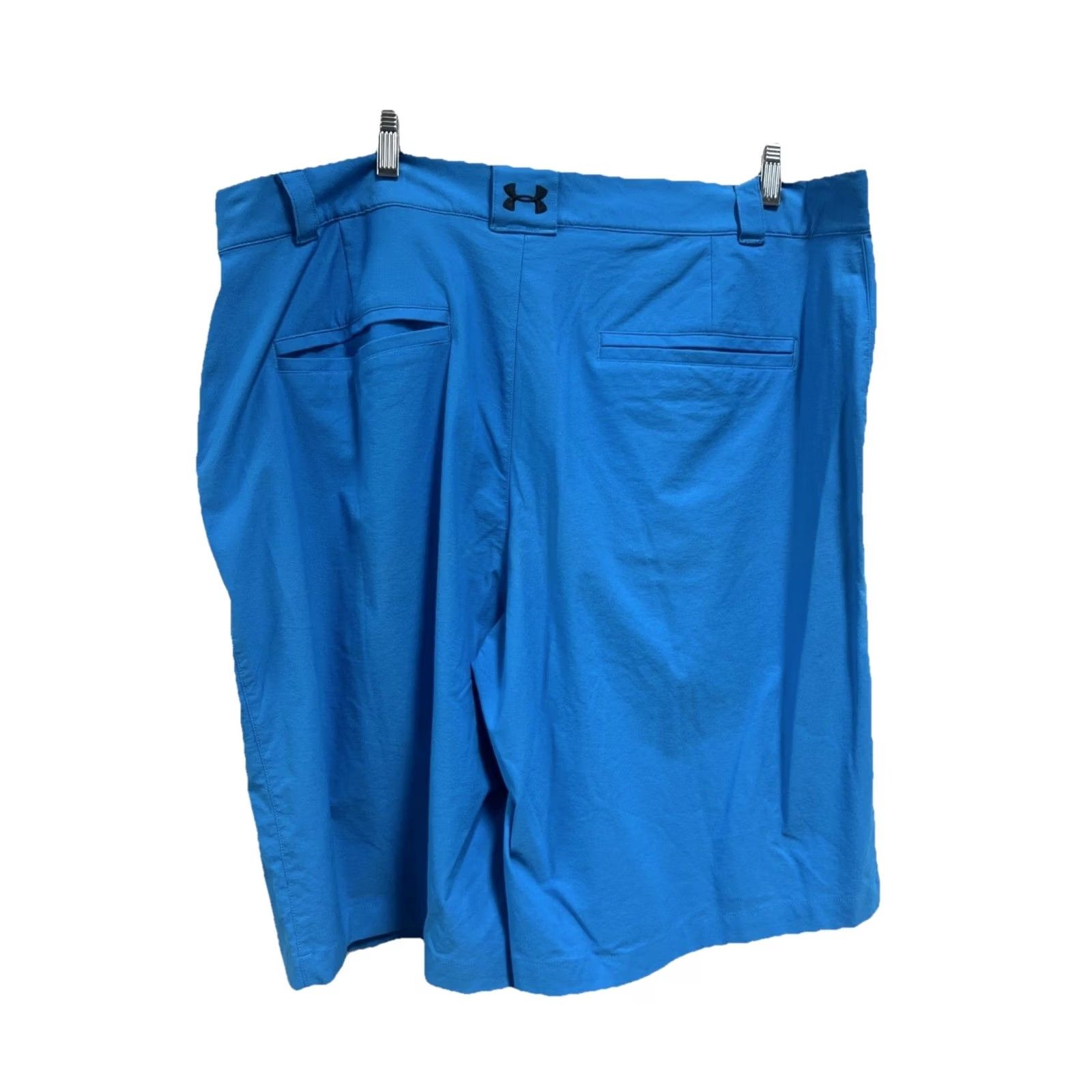 Under Armour Under Armour Mens Golf Shorts Size 40 Blue Stretch Chino Sports 40 in Inseam 10 in Regular Mens Size US 40 / EU 56 - 3 Thumbnail