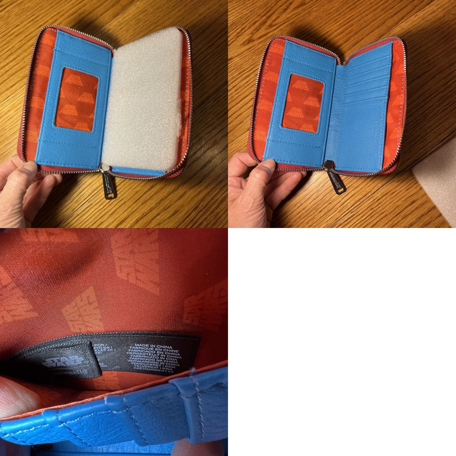 Vintage NWOT Loungefly Disney Star Wars Droids Boba Fett Zip Around Wallet Size ONE SIZE - 8 Thumbnail