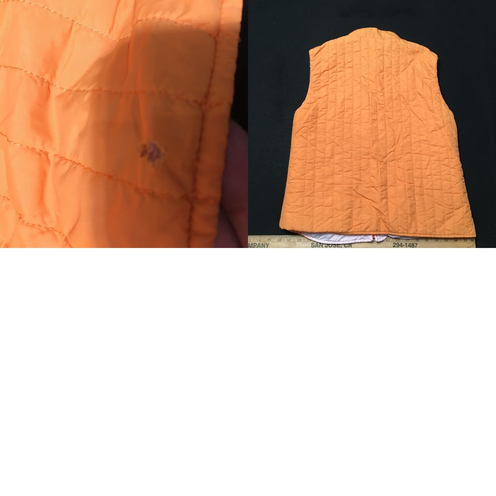 Lacoste Lacoste Sport Women's PEACH Zip Front Puffer Vest Size SMALL Size S / US 4 / IT 40 - 8 Thumbnail