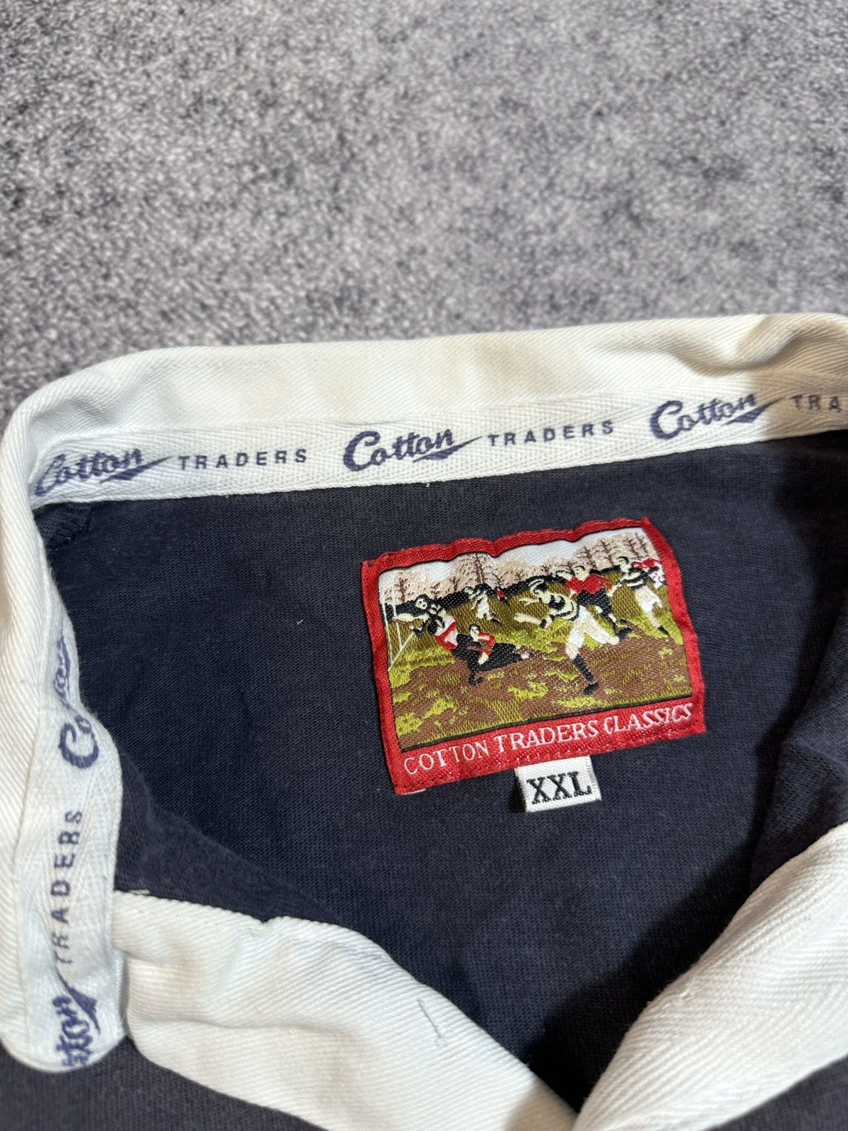 Cotton Traders × Vintage Vintage Cotton Traders England Long Rugby Polo Streetwear Size US XXL / EU 58 / 5 - 3 Thumbnail