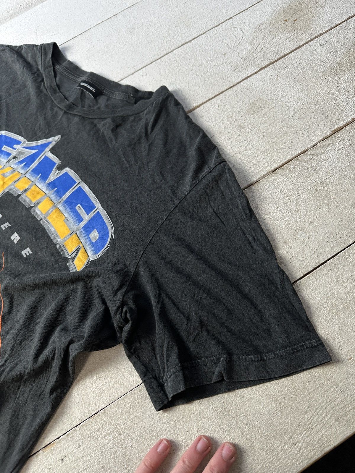Diesel 🚨DIESEL DREAMER SOMEWHERE AVANT GARDE VNTG BIG LOGO Y2K TEE Size US M / EU 48-50 / 2 - 6 Thumbnail