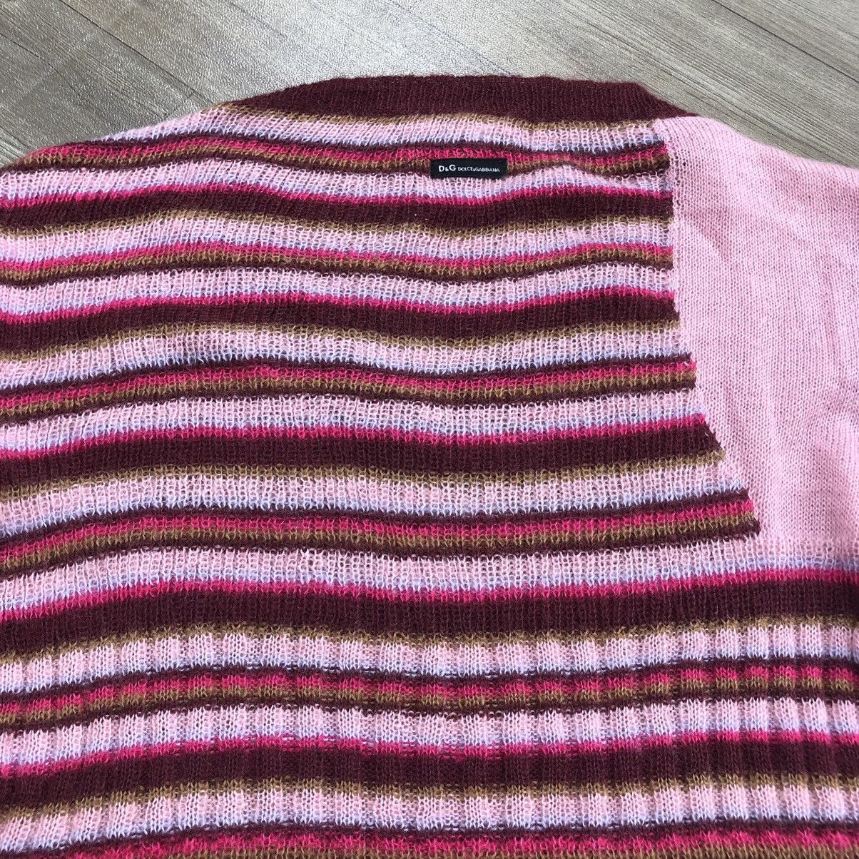 Dolce & Gabbana 2000s Dolce & Gabbana D&G Striped Mohair Knit Sweater Luxury Size US M / EU 48-50 / 2 - 12 Thumbnail