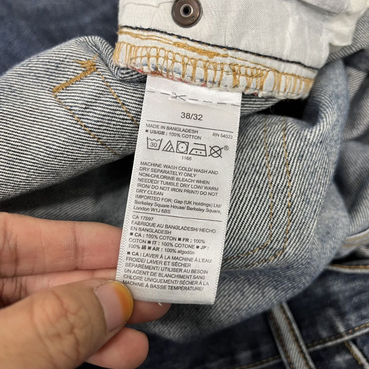 Gap Vintage Gap Distressed Selvedge Redline Denim Jeans Size US 38 / EU 54 - 13 Thumbnail