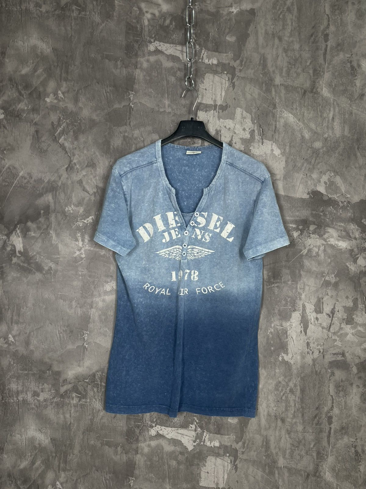Diesel × Japanese Brand Vintage Y2K Diesel Faded Distressed Grunge 90s T-shirt Size US M / EU 48-50 / 2 - 1 Thumbnail
