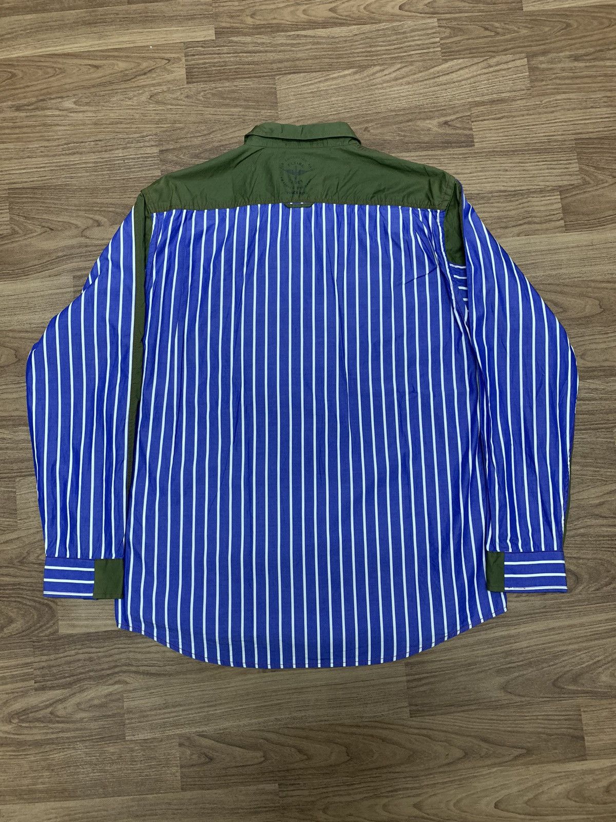 Avirex 🇯🇵 Remake Stripe Military Shirt 🇯🇵 Size US XL / EU 56 / 4 - 6 Thumbnail
