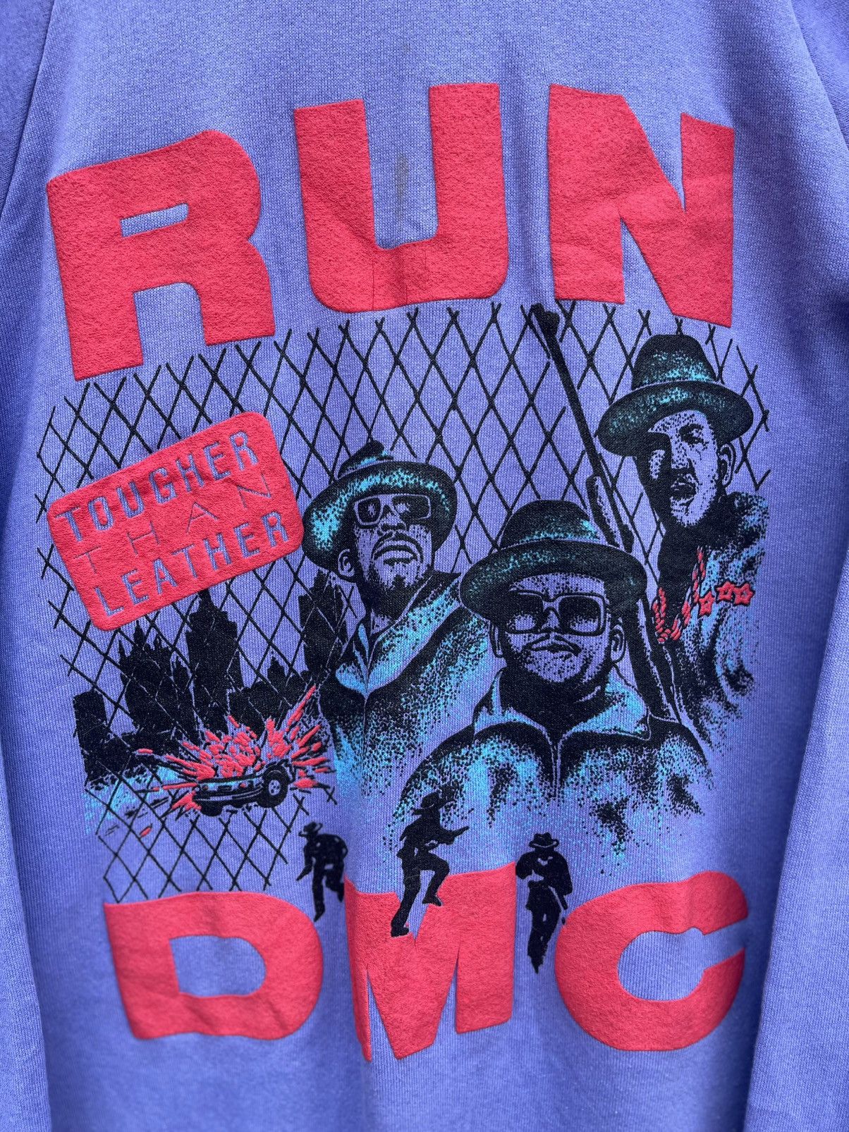 Band Tees Vintage 80s RUN DMC Sweatshirt Tougher Than Leather USA Made Size US S / EU 44-46 / 1 - 4 Thumbnail