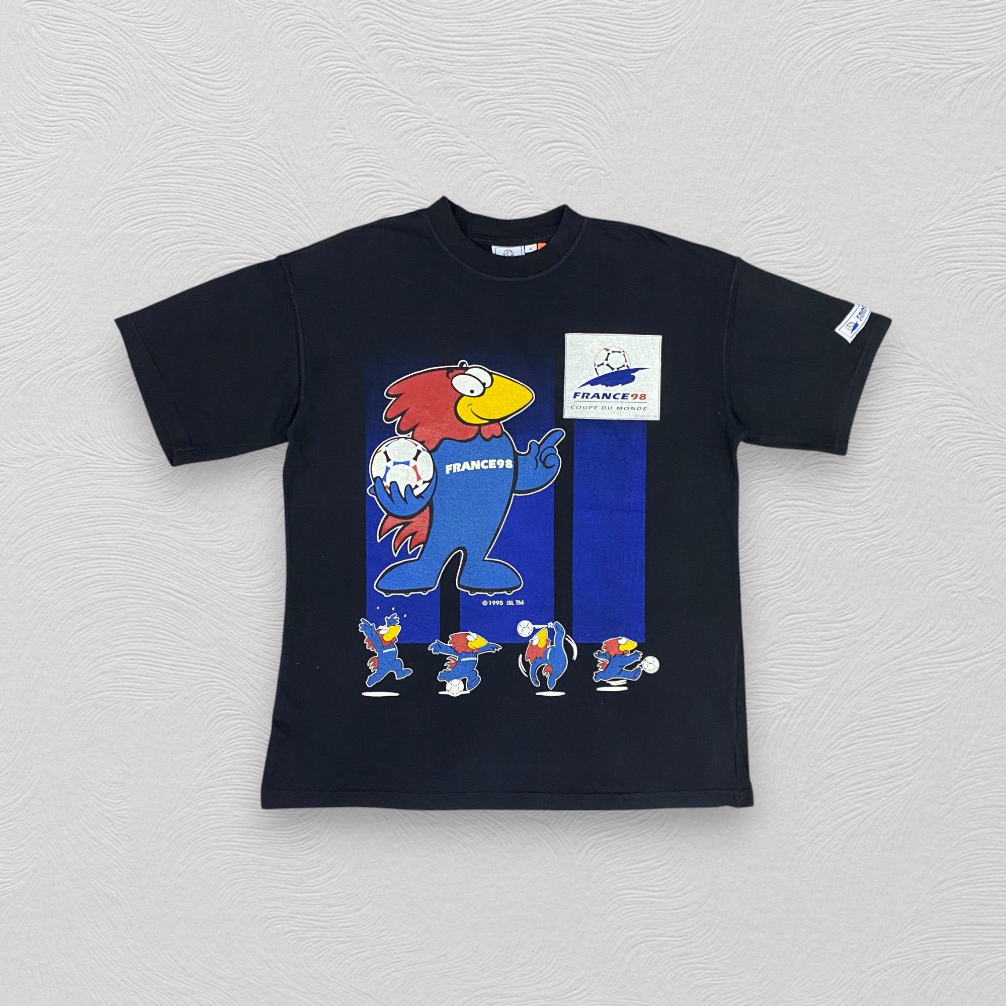 Vintage Vintage France 1998 World Cup Mascot TShirt - I056 Size US L / EU 52-54 / 3 - 1 Thumbnail