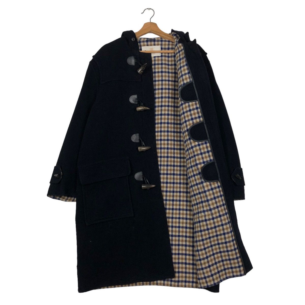 Aquascutum 🔥Vintage Long Duffle Jacket Aquascutum Wool Tartan Lining Size US M / EU 48-50 / 2 - 13 Thumbnail