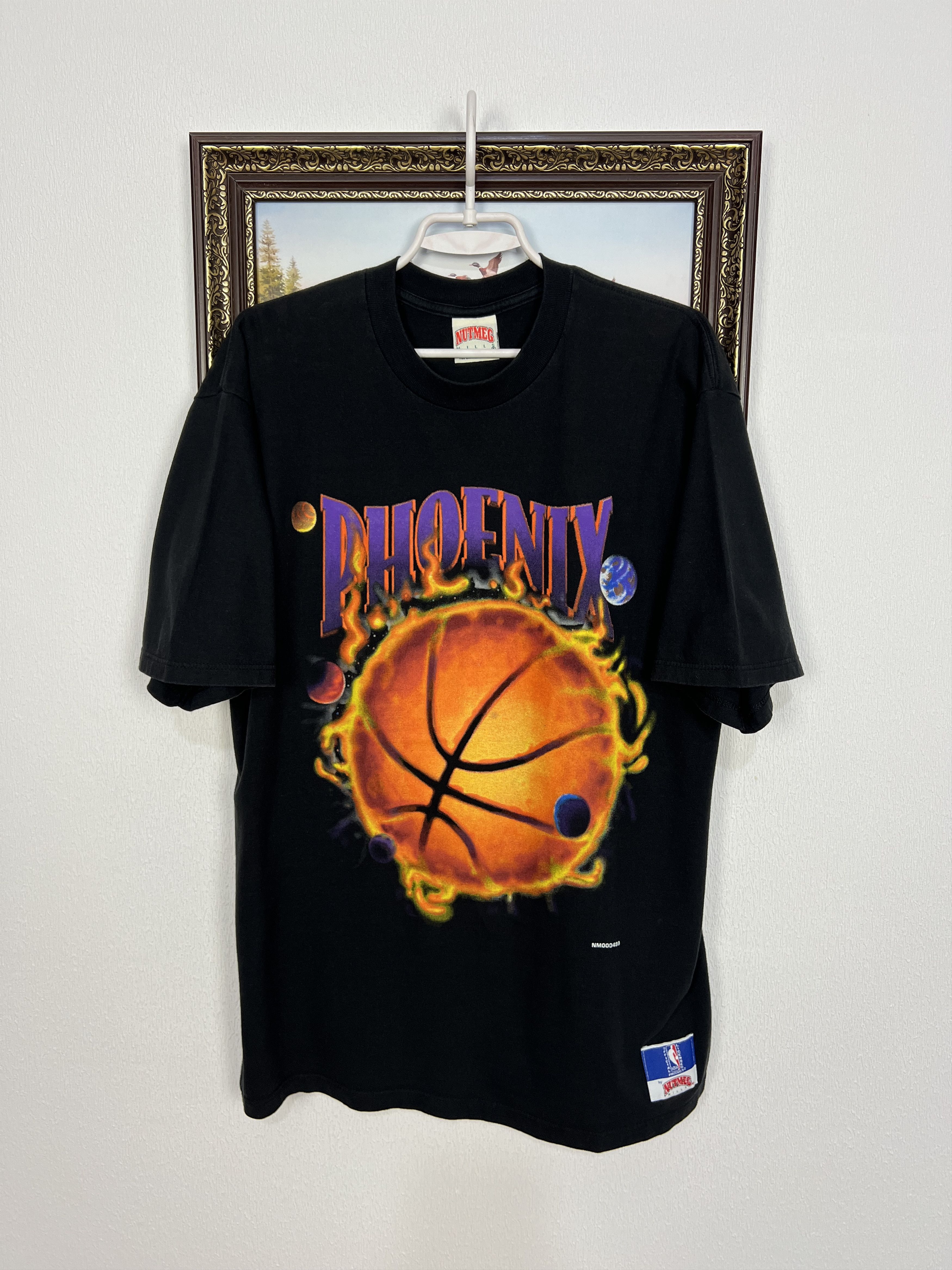 Vintage 90's Phoenix Suns Over Print NBA Shirt Jersey Rare