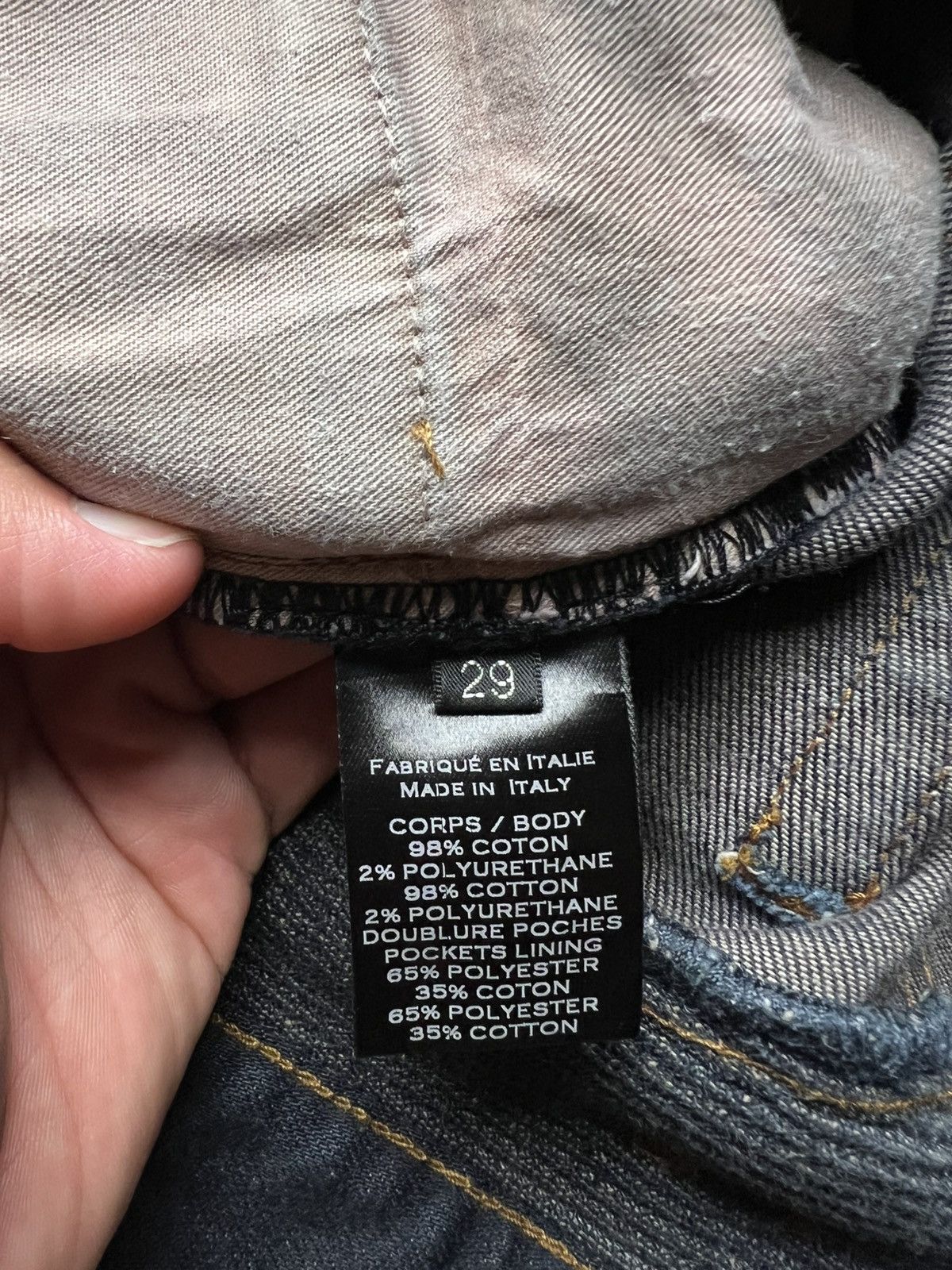 Balmain Balmain Biker Denim Darkwash Size US 29 - 8 Thumbnail