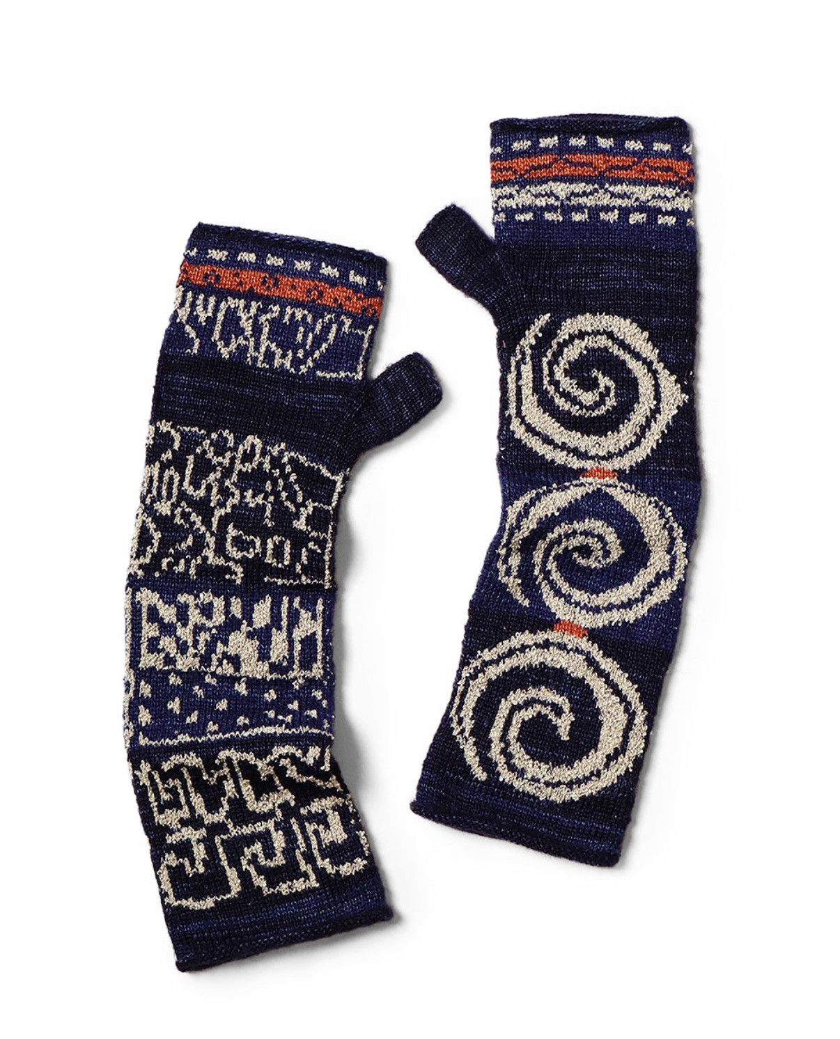 Kapital kapital Ainu × Kuba 2Way Mittens Size ONE SIZE - 1 Thumbnail