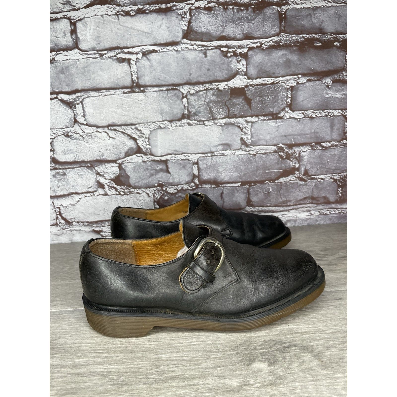 Dr. Martens VTG Dr. Martens Brown Leather Monk Strap Loafer England Shoe Size US 5 / IT 35 - 19 Thumbnail