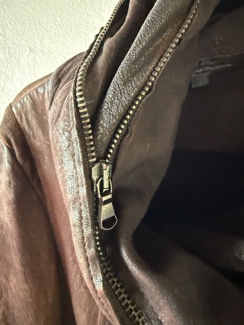 Donna Karan Leather short Jacket Size M / US 6-8 / IT 42-44 - 4 Thumbnail