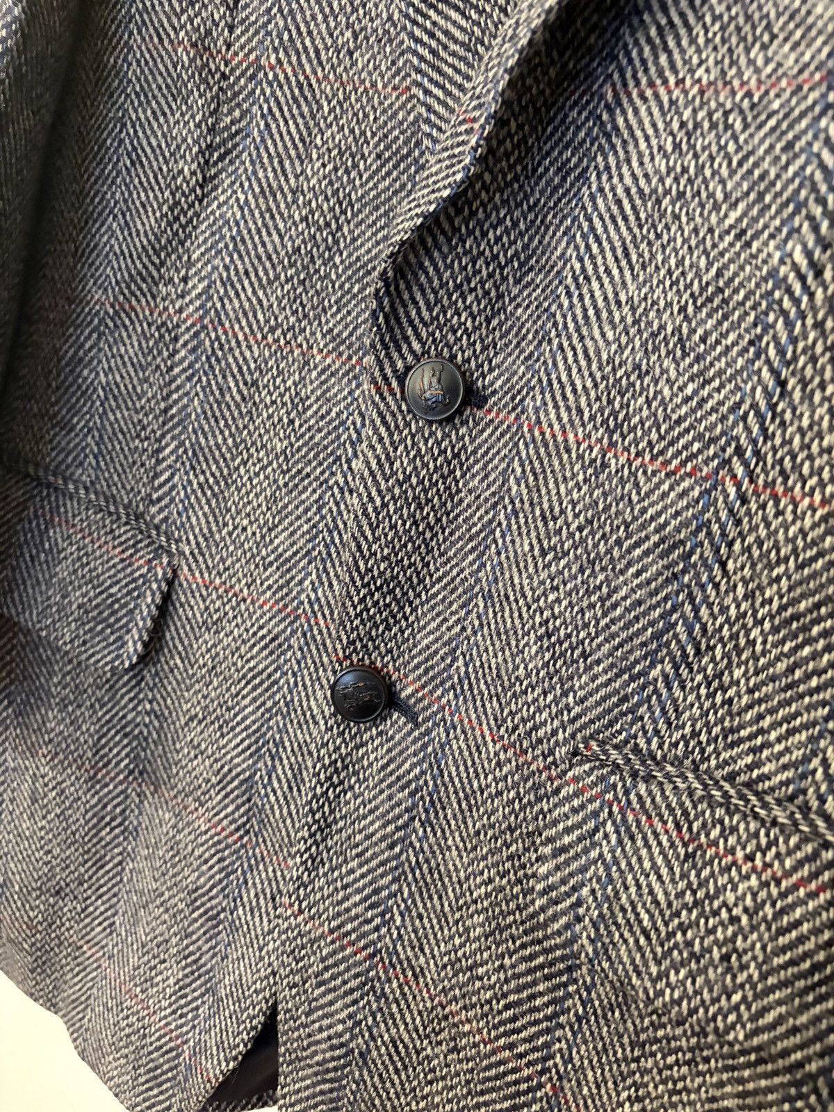 Burberry Vintage 80s Burberry Men’s Blazer Size 40R - 2 Thumbnail