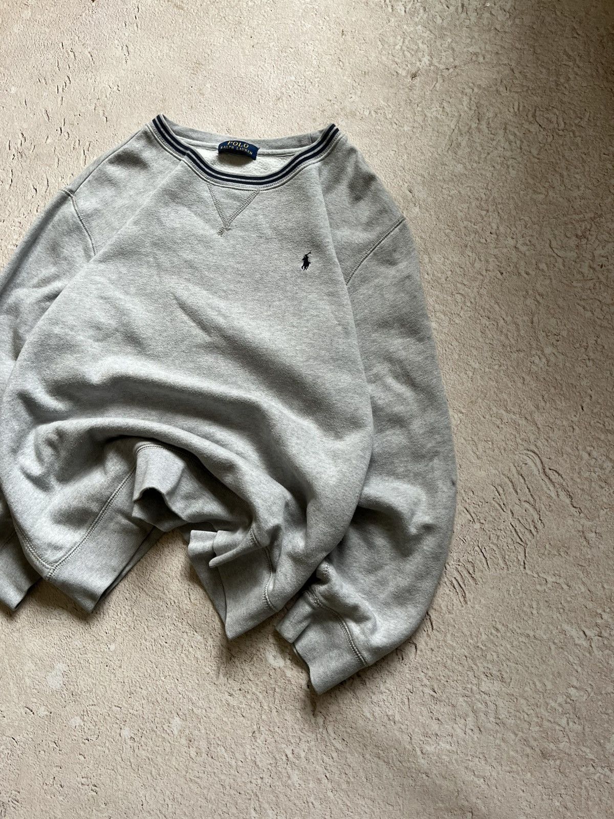 Polo Ralph Lauren Polo Ralph Lauren Vintage Heather Grey Sweatshirt Y2K Size US M / EU 48-50 / 2 - 3 Thumbnail