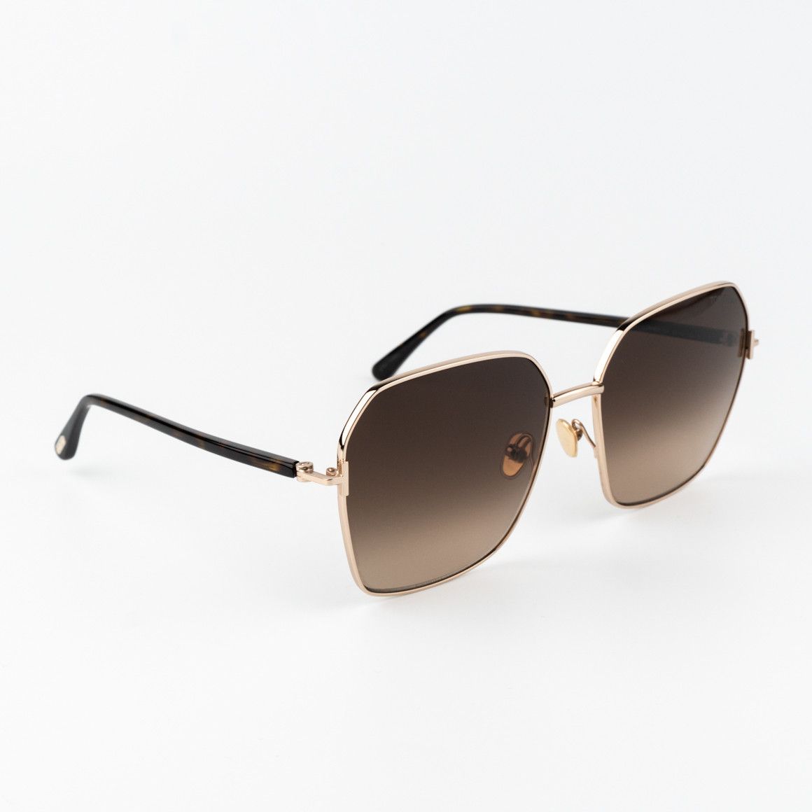 Tom Ford Tom Ford CLAUDIA-02 Women Sunglasses Gold Brown FT0839 52F Size ONE SIZE - 8 Thumbnail