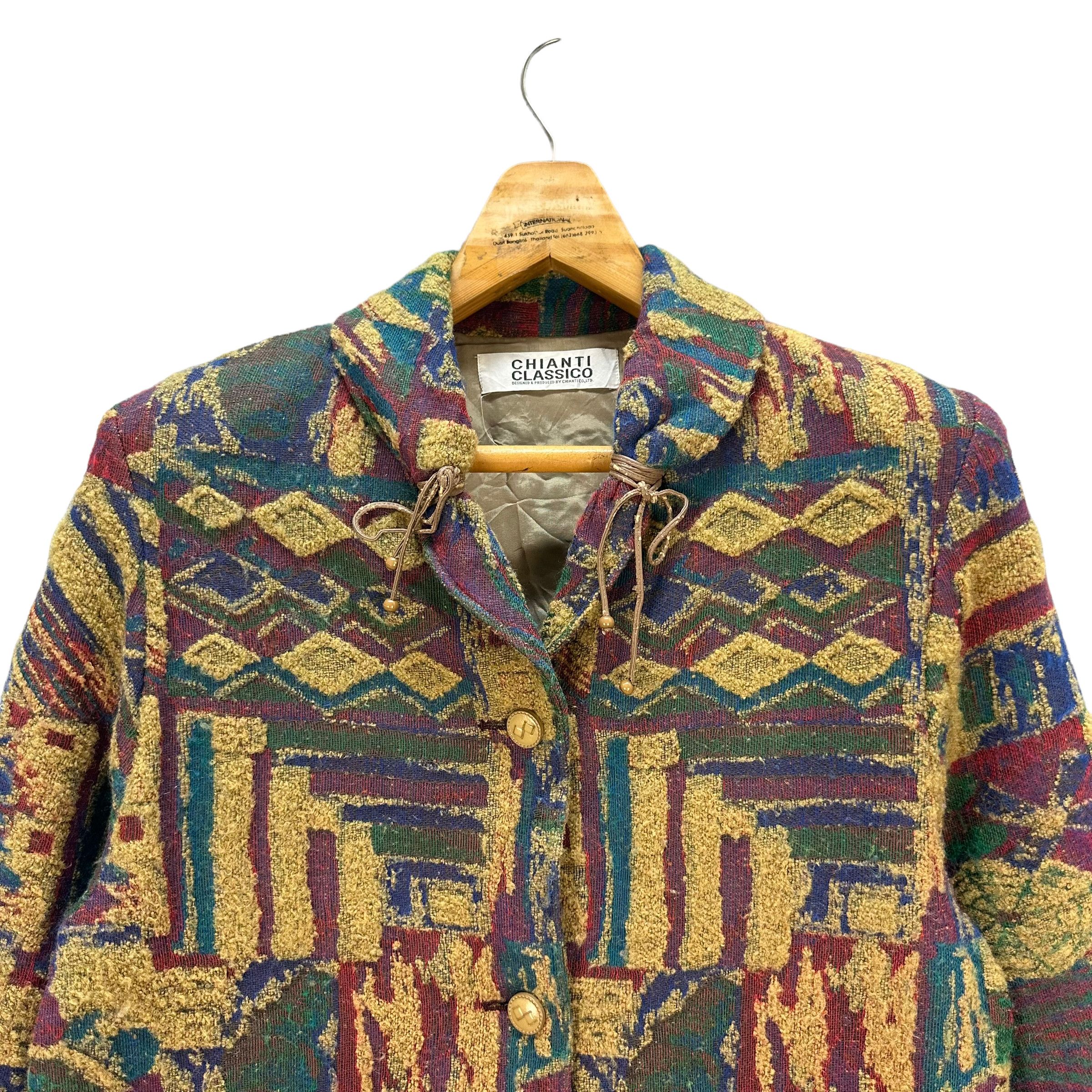 Japanese Brand CHIANTI CLASSICO MULTICOLOR JACKET #8619-017 Size M / US 6-8 / IT 42-44 - 2 Thumbnail