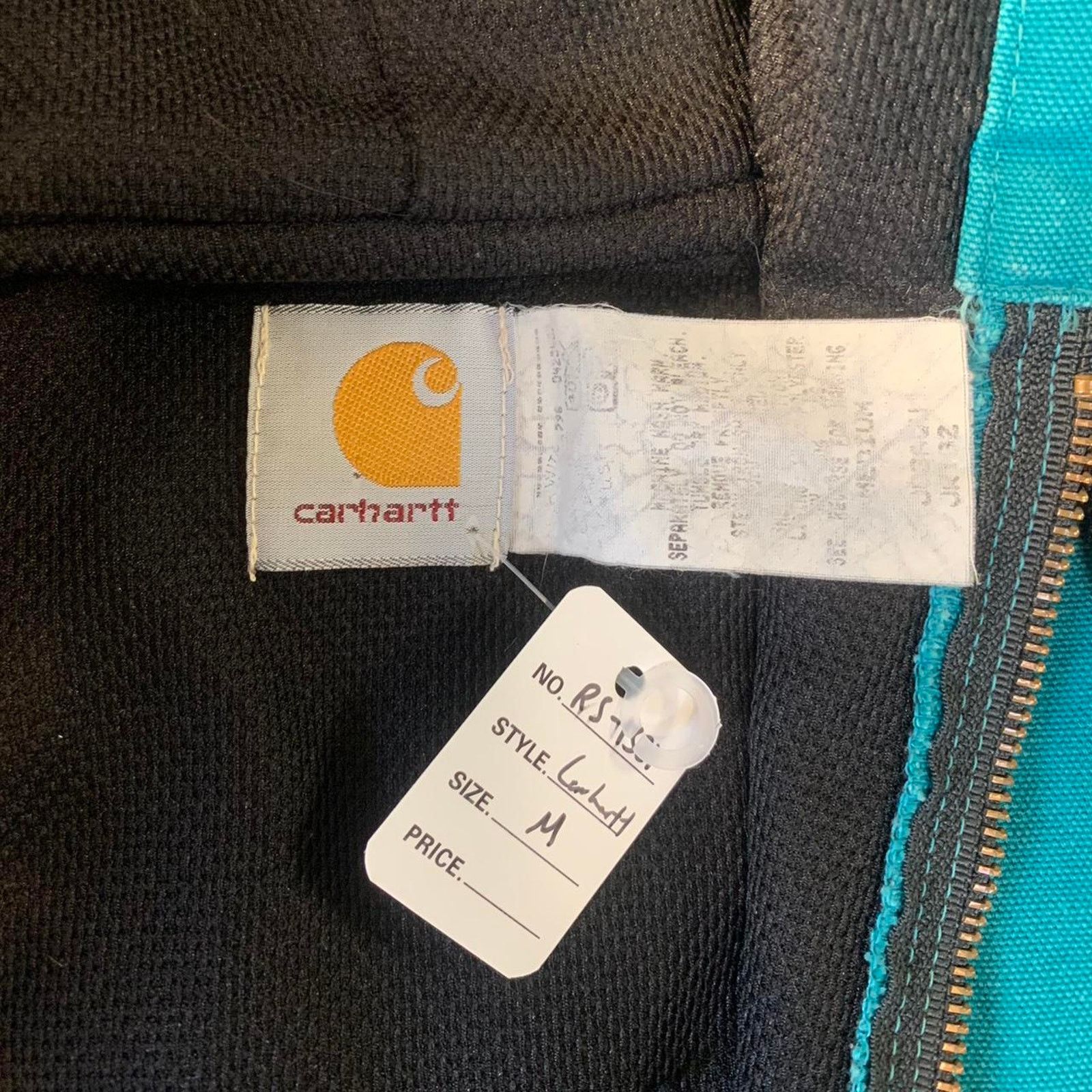 Carhartt Vintage Carhartt JR132 teal turquoise Hooded Jacket Size US M / EU 48-50 / 2 - 3 Thumbnail