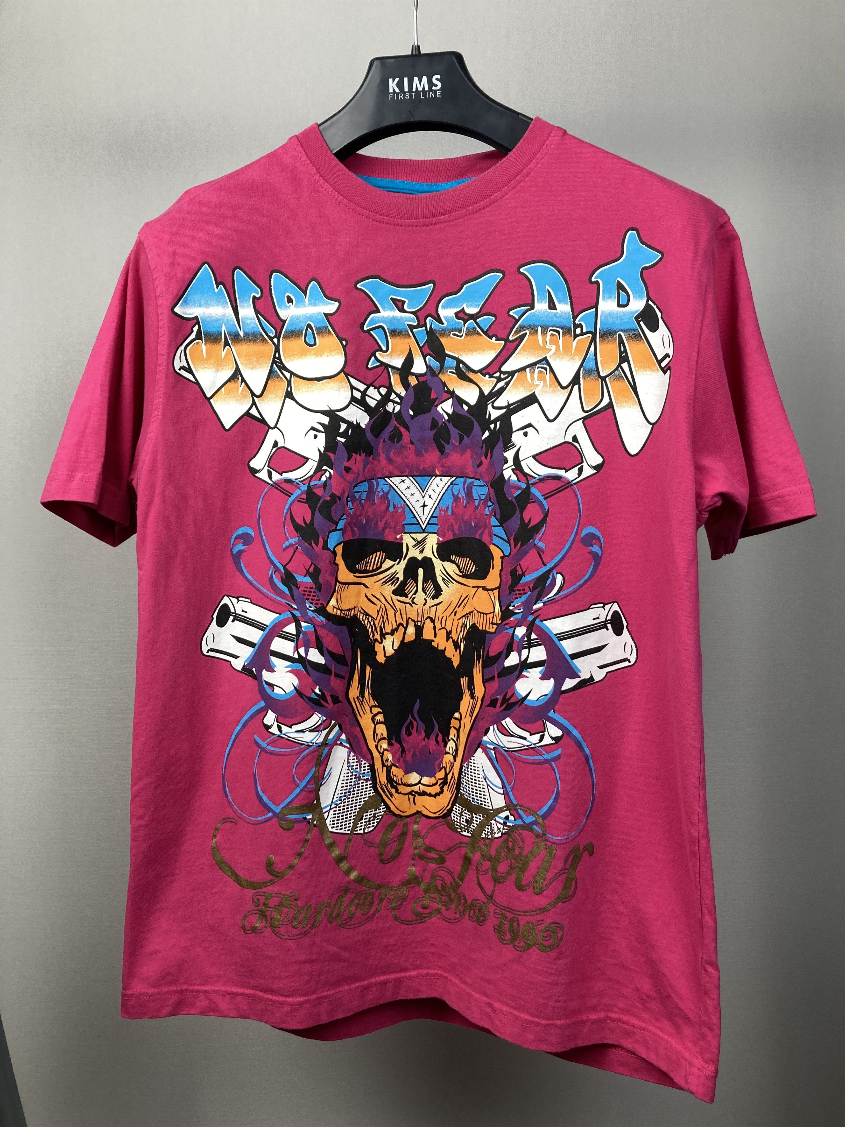 Japanese Brand NO FEAR Y2K Tatoo Graffiti Style Big Logo Crewneck T Shirt Size US M / EU 48-50 / 2 - 2 Thumbnail