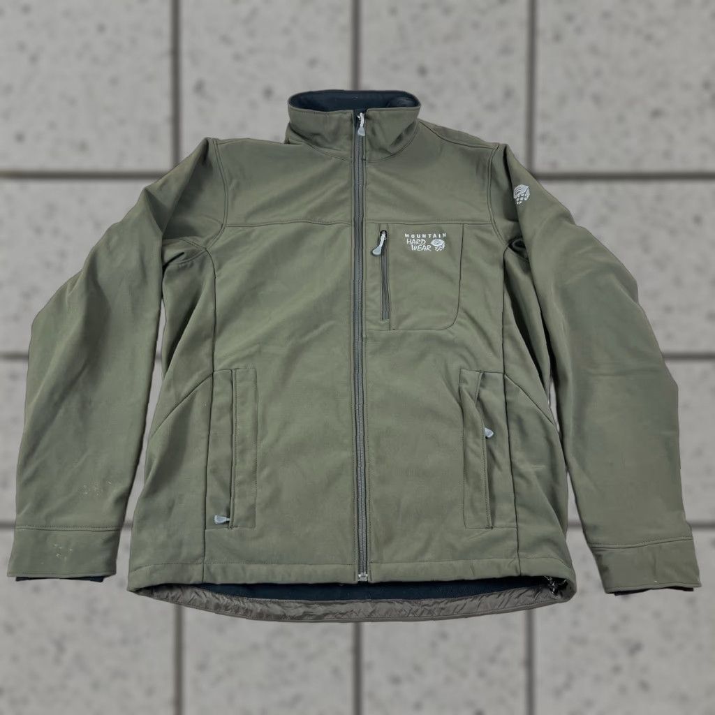 Mountain Hardwear VINTAGE Mountain Hardwear Jacket Mens Softshell Windbreaker Green M Full Zip Pockets Embroidered Logo Nylon Polyester Outdoor Shell/Classic Theme Size US M / EU 48-50 / 2 - 1 Thumbnail