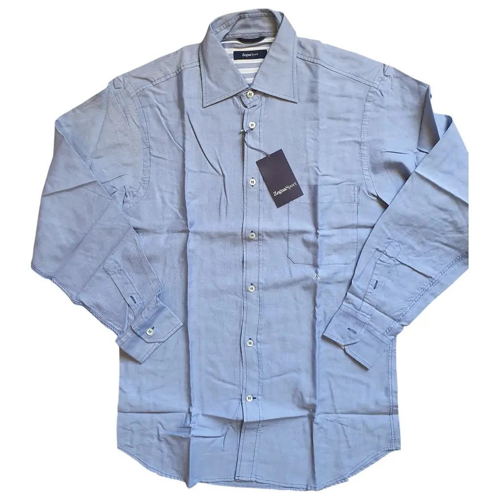 Ermenegildo Zegna Zegna Shirt Blue Size US S / EU 44-46 / 1 - 1 Thumbnail