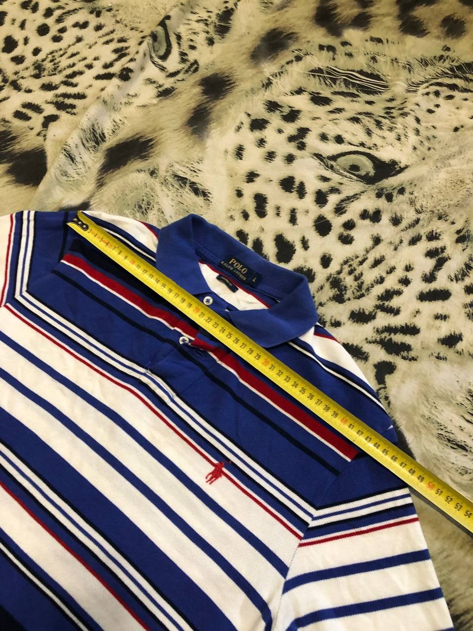 Polo Ralph Lauren Vintage Polo Ralph Lauren Striped Custom Fit Polo Size L Size US L / EU 52-54 / 3 - 8 Thumbnail