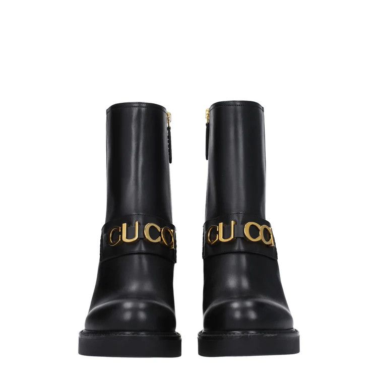 Gucci ob1o1e1124 Leather Ankle Boots in Black Size US 7 / IT 37 - 3 Thumbnail