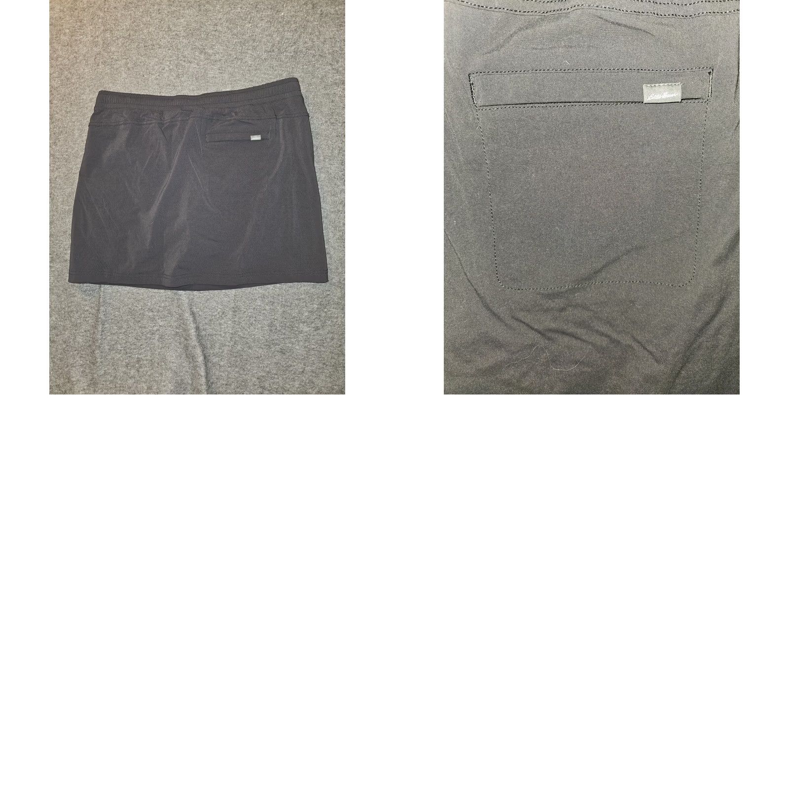 Eddie Bauer Eddie Bauer Hiking Skorts Women 14 Black Elastic Waist Drawstring Camp Skort Activewear Outdoor Athletic Stretch Zip Pocket Size ONE SIZE - 8 Thumbnail