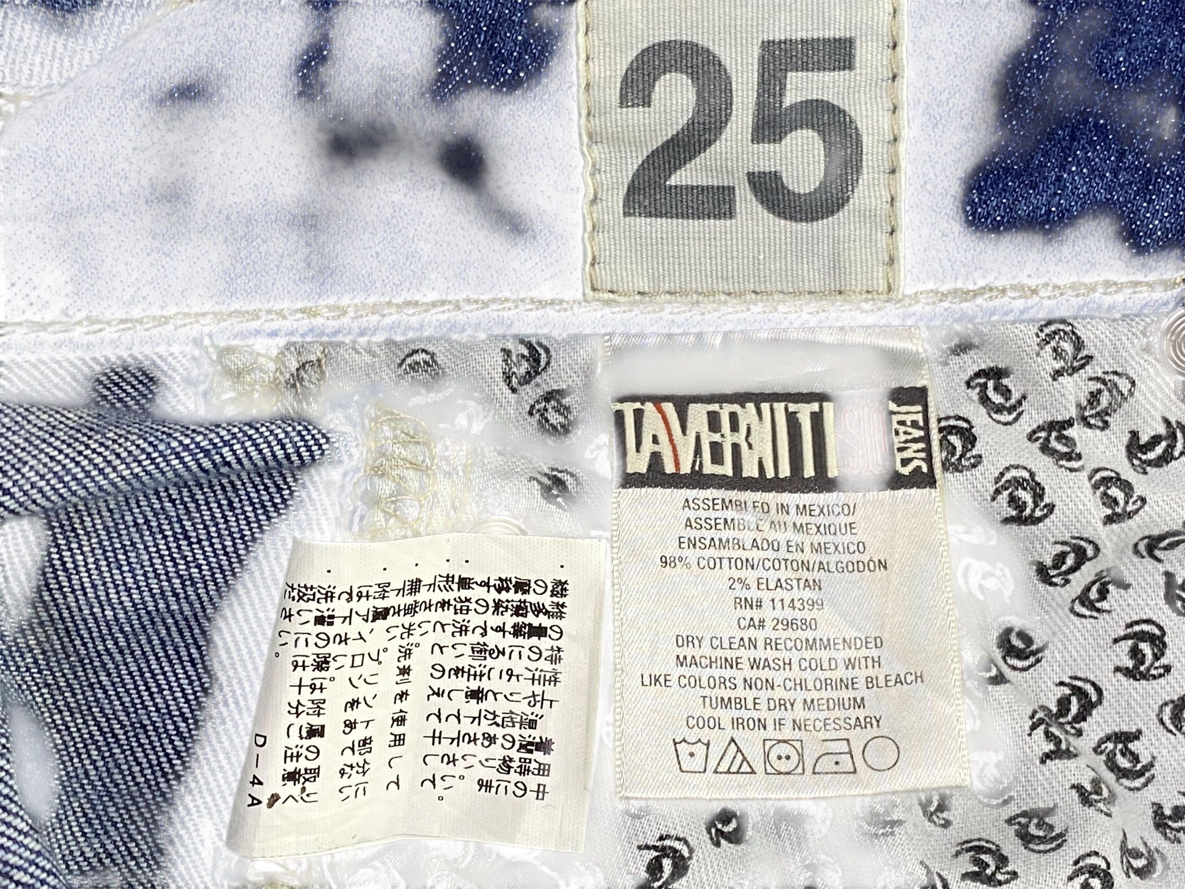 Designer Taverniti Jeans Denim by Jimmy Taverniti Flare Jeans Pants Size 25" / US 0 / IT 36 - 8 Thumbnail