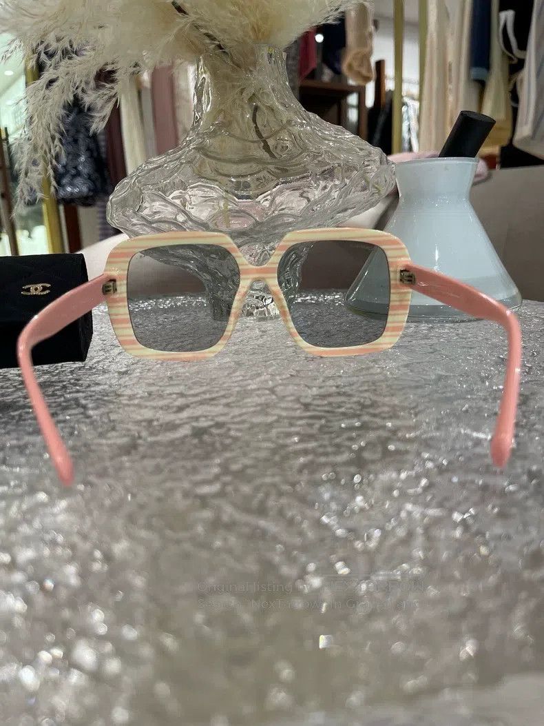 Chanel Chanel Beach series pink orange sunglasses Size ONE SIZE - 4 Thumbnail