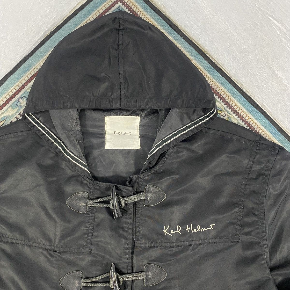 Japanese Brand × Karl Helmut × Pink House Karl Helmut Embroiderry Raincoat Parka Jacket Size US XL / EU 56 / 4 - 3 Thumbnail