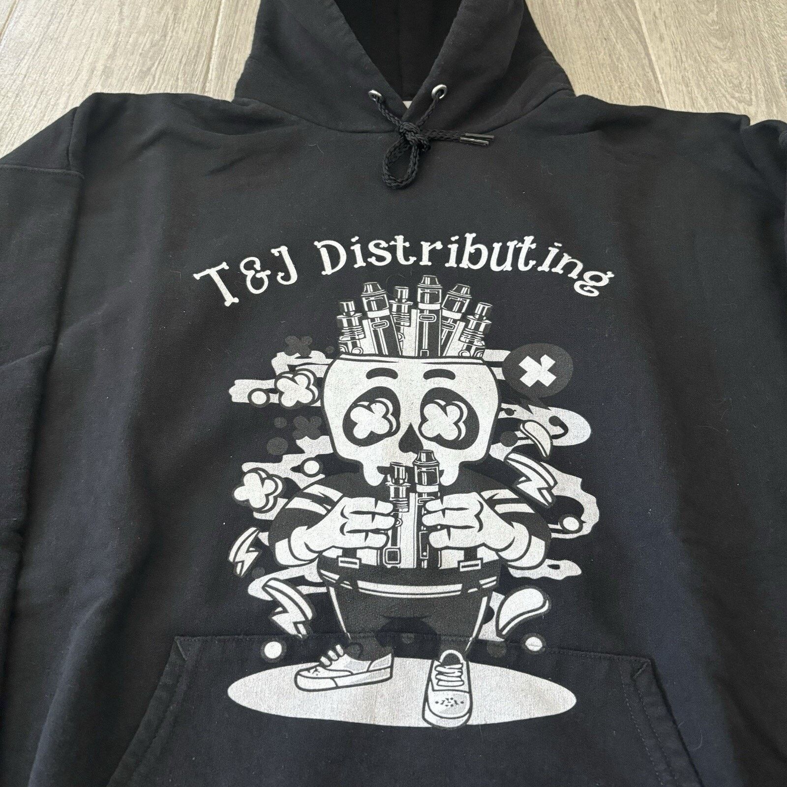 Owner Operator T&J Distributing Hoodie Sweater Men’s Large Skull Vaping Size US L / EU 52-54 / 3 - 3 Thumbnail