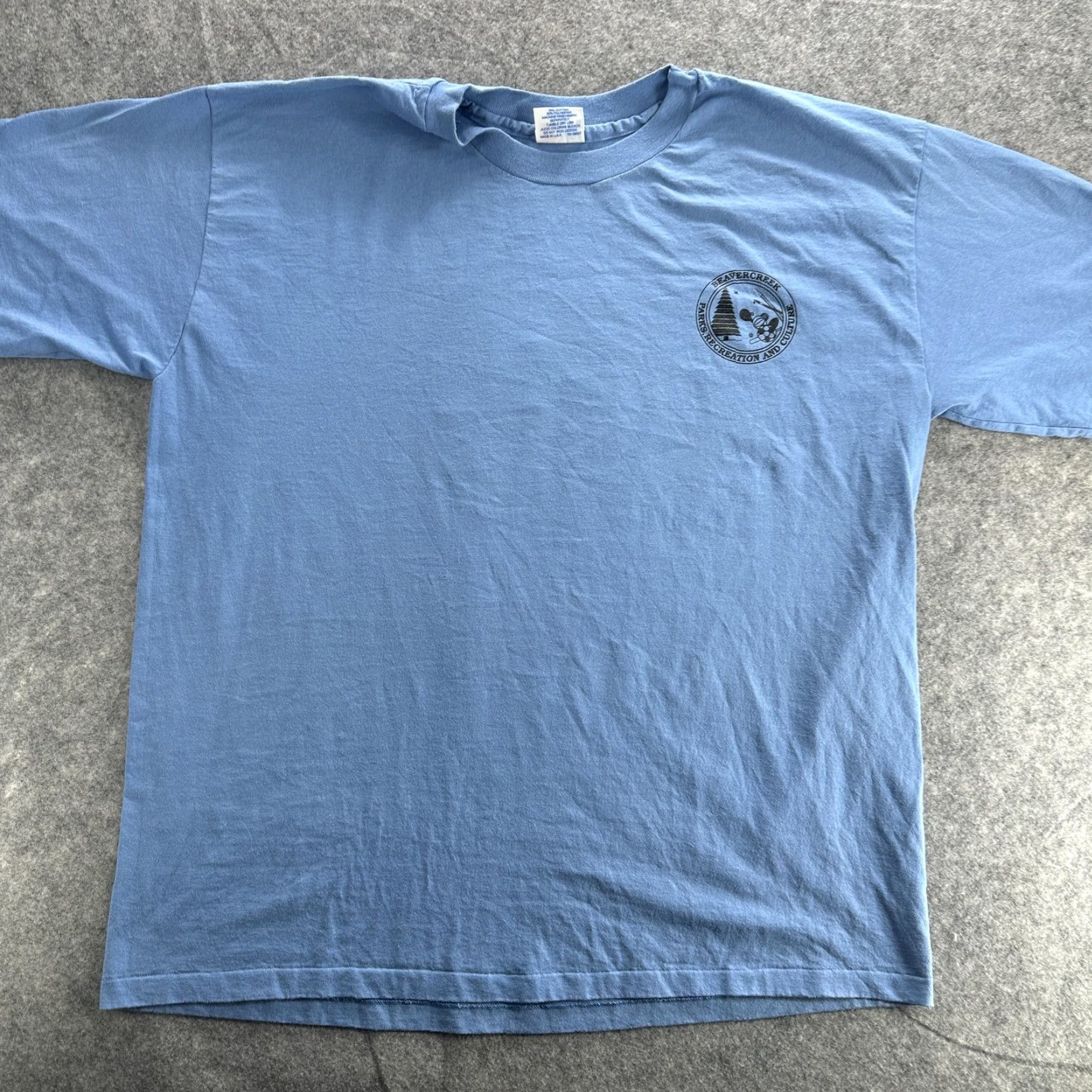 Vintage VINTAGE Beavercreek Parks Shirt Mens 2XL Eagle USA Recreation 90s Tee Blue Crew Neck Short Sleeve Graphic Print Sports Shirt Mens 2XL United States Size US XXL / EU 58 / 5 - 3 Thumbnail
