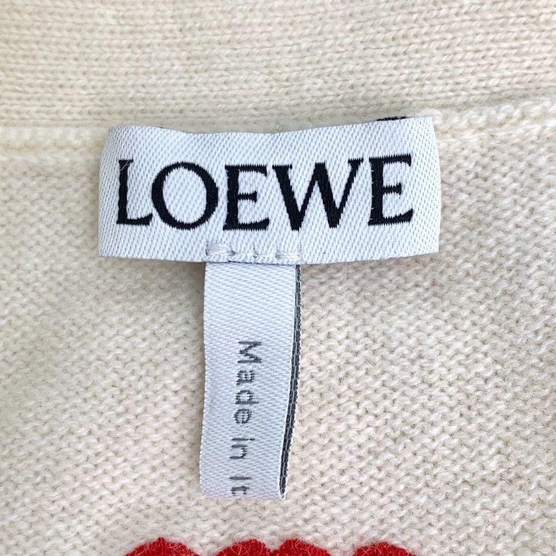 Loewe Loewe Mossy logo embroidered wool V-neck cardigan coat Size XS / US 0-2 / IT 36-38 - 5 Thumbnail