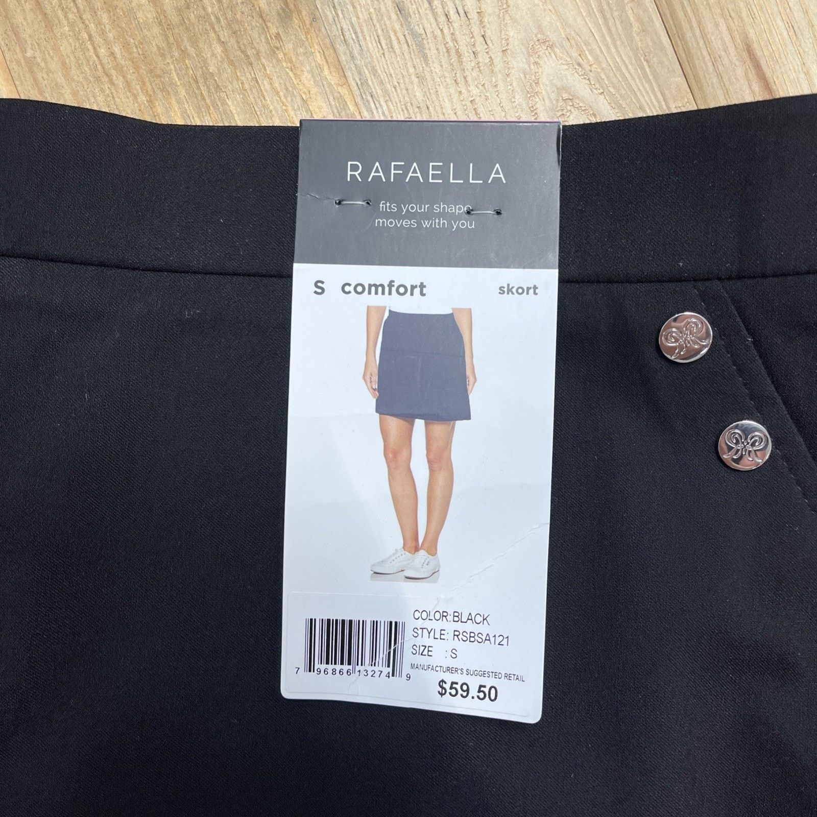 Other Rafaella Black Skort NWT Women's S Size 32" / US 10 / IT 46 - 3 Thumbnail