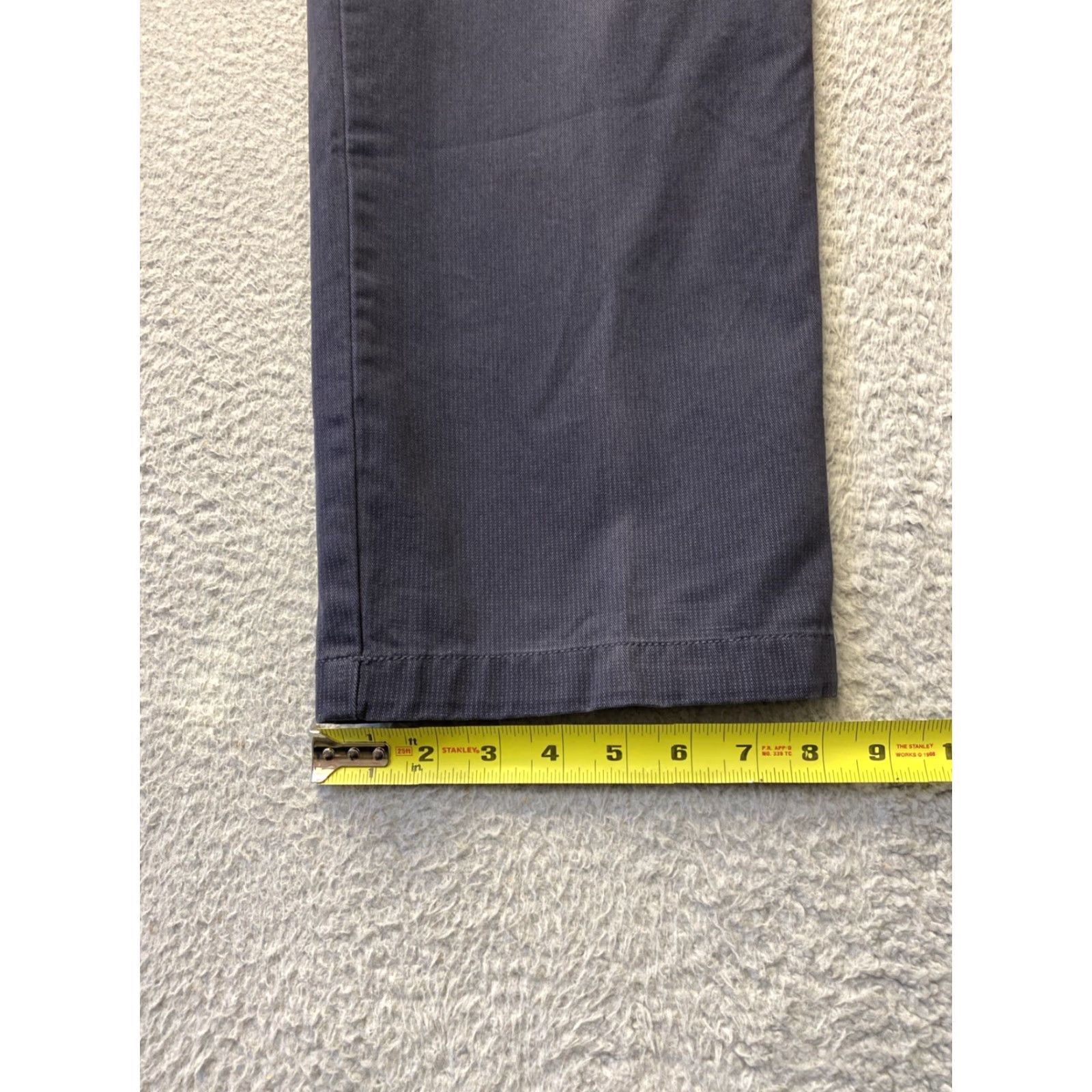 Dockers DOCKERS Khaki Pants Men’s 32x30 Gray Straight Fit 5-Pocket Flat Front Knit Cotton Casual Regular Mens Size US 32 / EU 48 - 6 Thumbnail