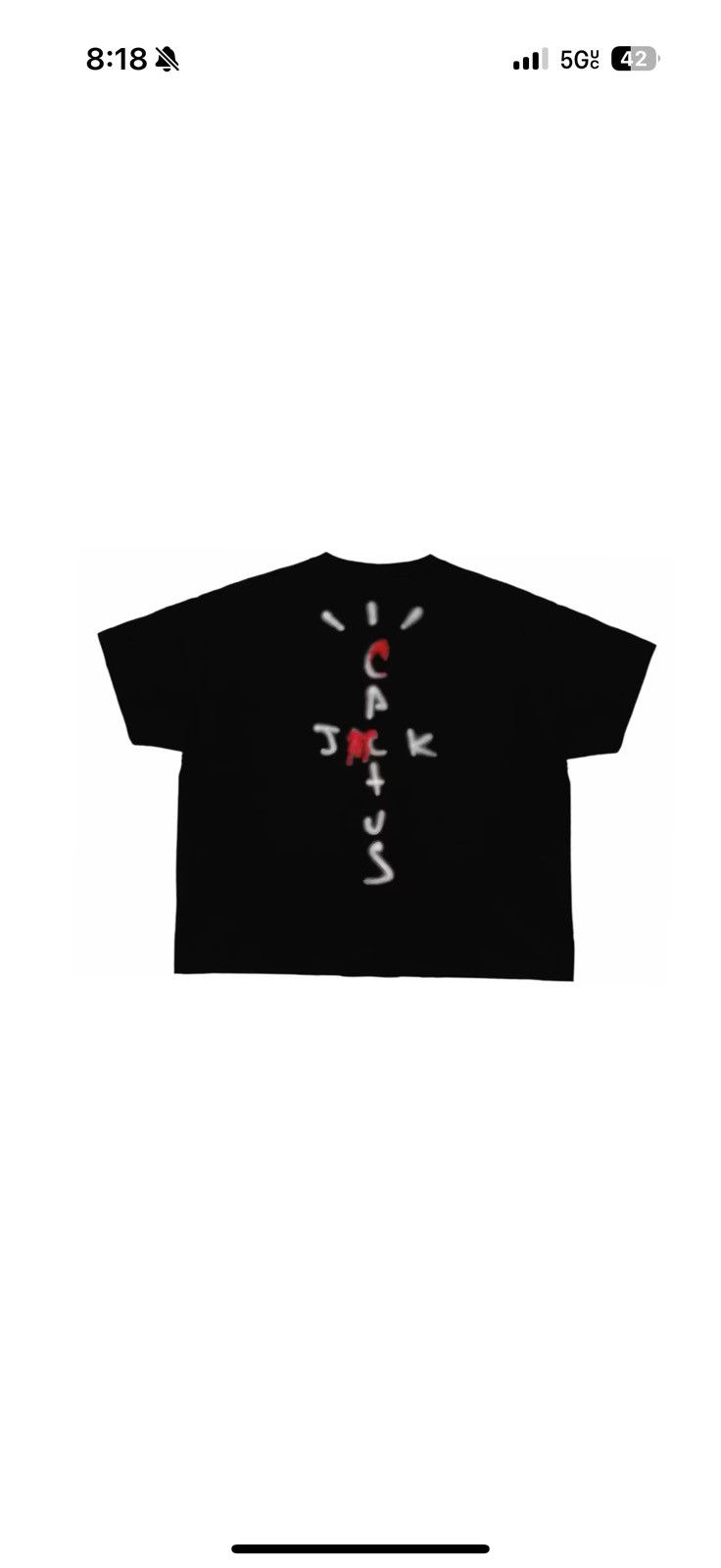Travis Scott Don Toliver Scream Cactus Jack Airbrush Ghostface Tee Size US M / EU 48-50 / 2 - 4 Thumbnail