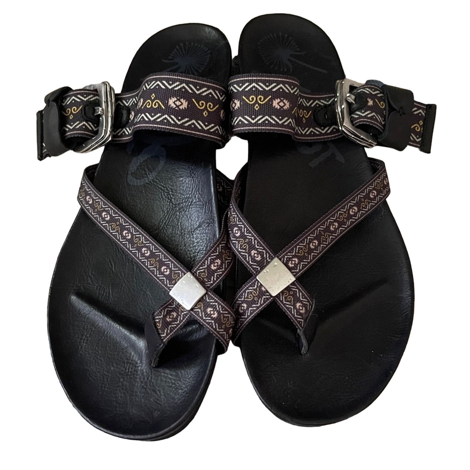 Other OTBT Cade Slide Azetc Print Sandals Black Size 7 Size US 7 / IT 37 - 2 Thumbnail