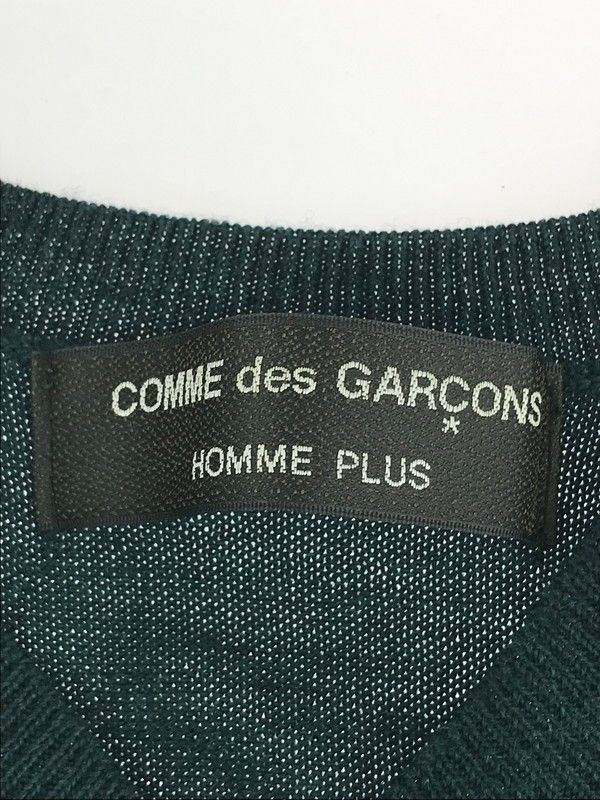 Comme des Garcons Homme Sweater V Neck Check Switch Wool Green Size US M / EU 48-50 / 2 - 4 Thumbnail